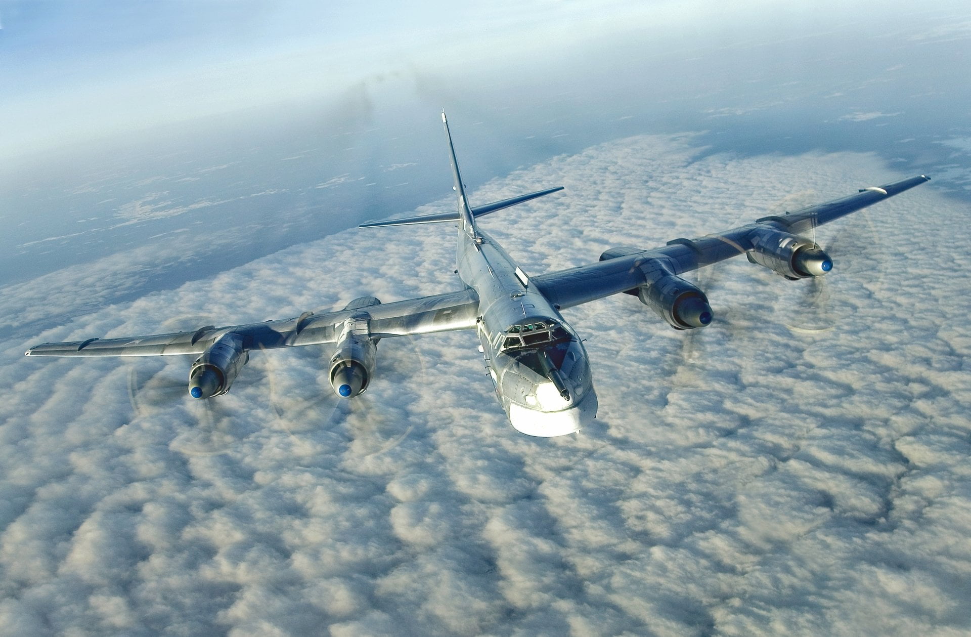 transportation, scenics - nature, beauty in nature, cloud - sky, nature, Strategic Bomber, no people, waterfront, Bombers, tranquility, sport, Tupolev Tu-95, HD Wallpaper