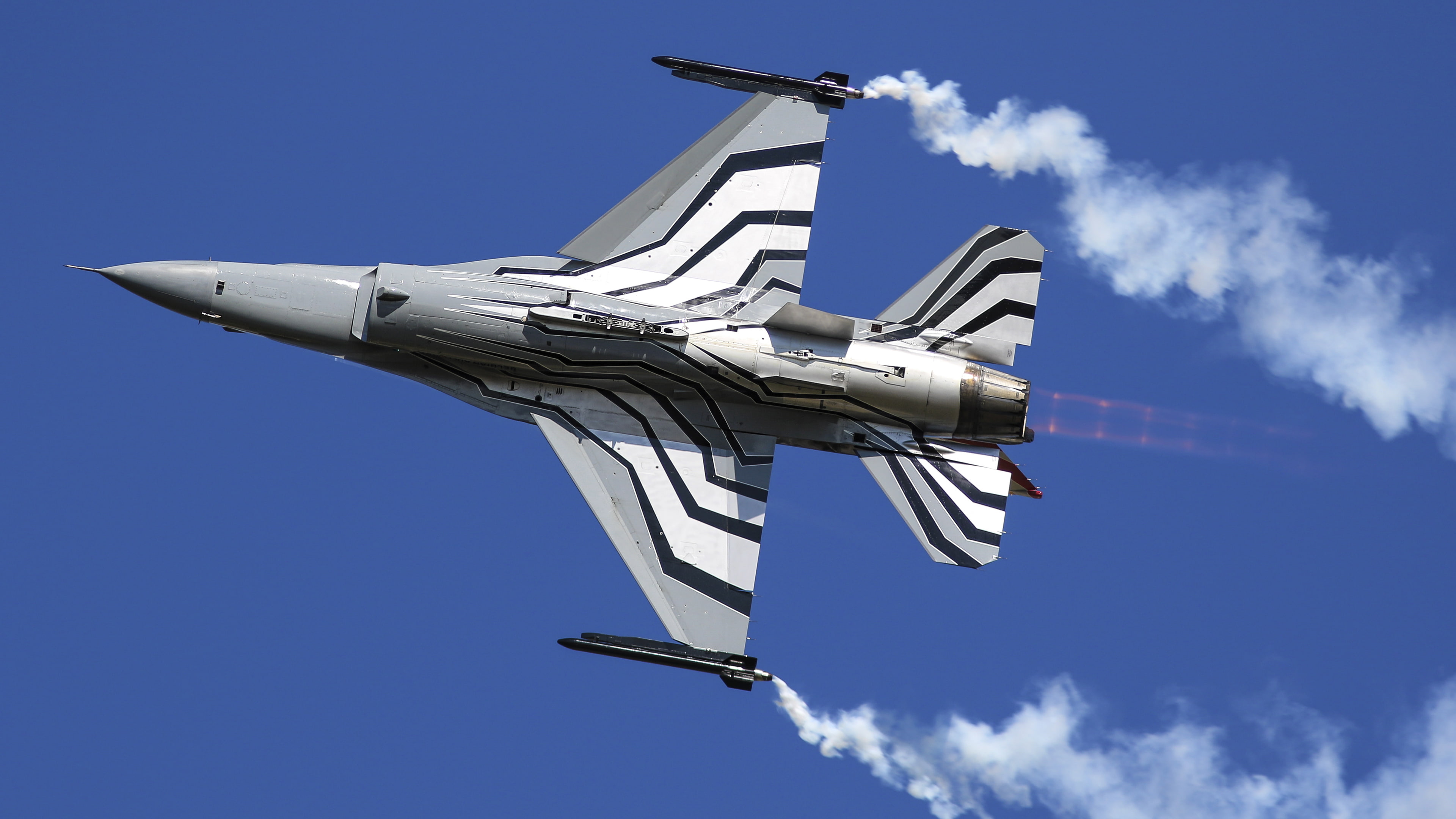 air vehicle, f, military airplane, cloud - sky, aerospace industry, motion, sky, directly below, airshow, Falcon, day, nature, military, on the move, airplane, HD Wallpaper