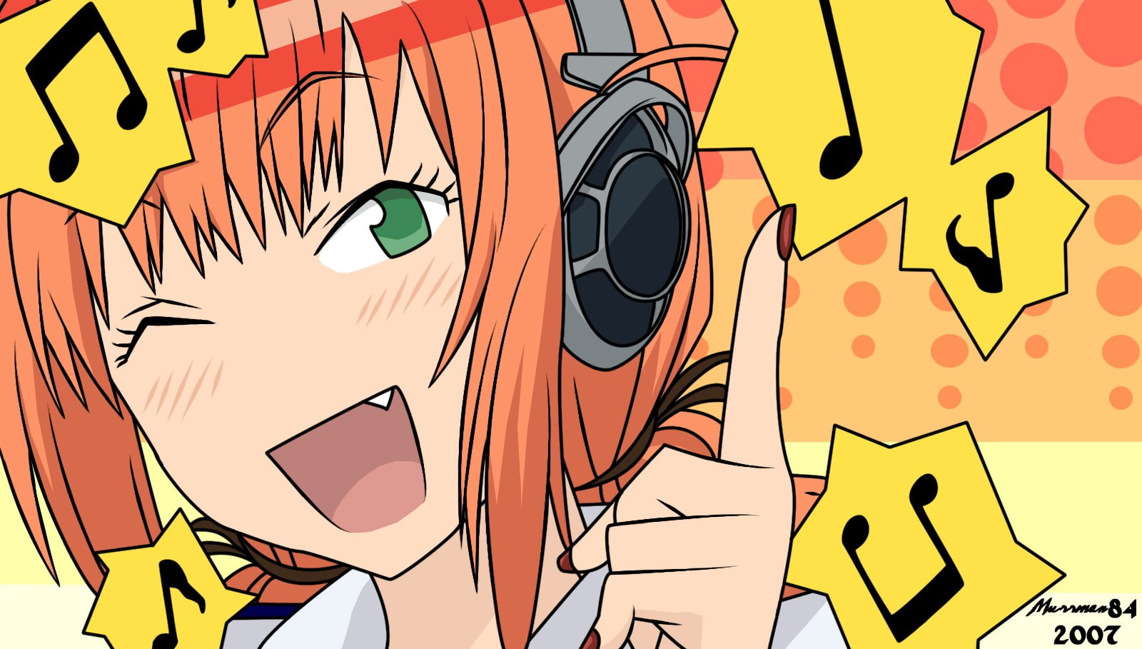 anime headphones kenkou zenrakei suieibu umishou nanako maaya, sadness, poisonous, finger, cartoon, toilet, creativity, public building, public restroom, HD Wallpaper