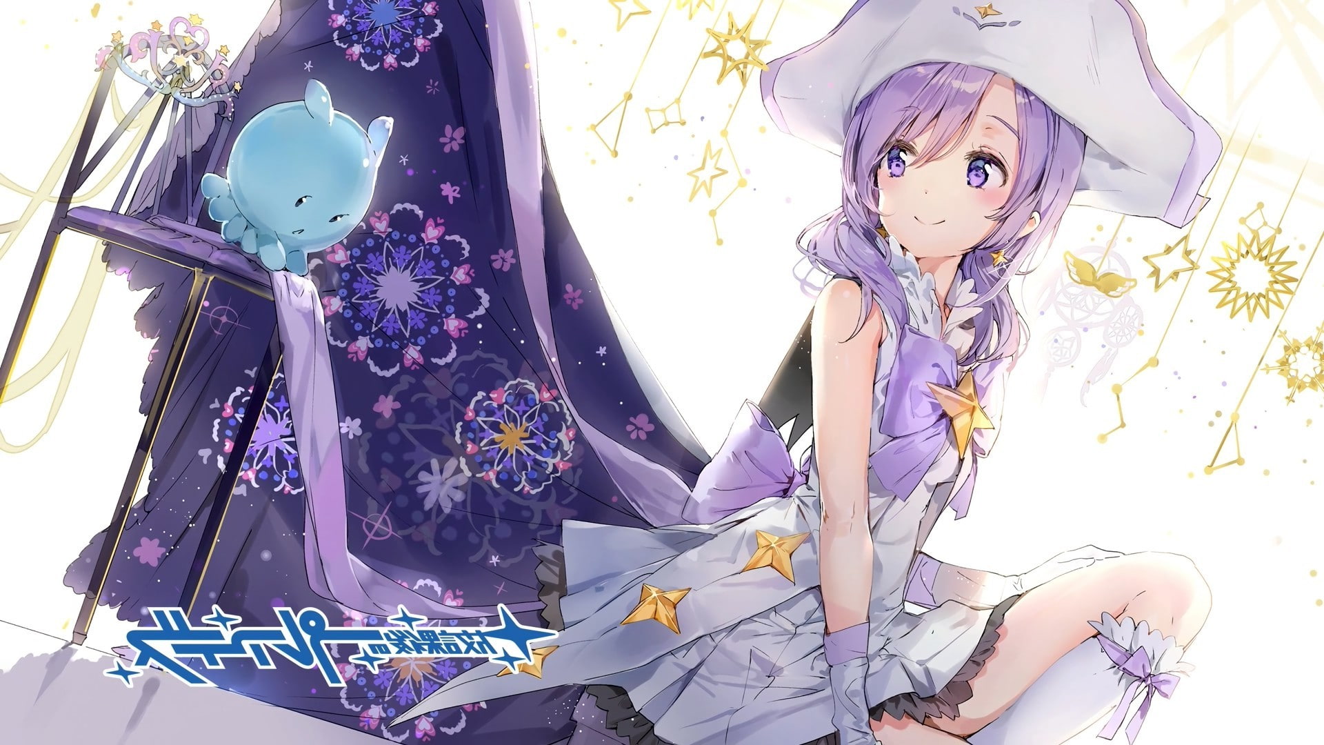 Purple Eyes, 1080P, Anime Girls, Purple Hair, Nanako (Houkago No Pleiades), Houkago No Pleiades, anime, HD Wallpaper
