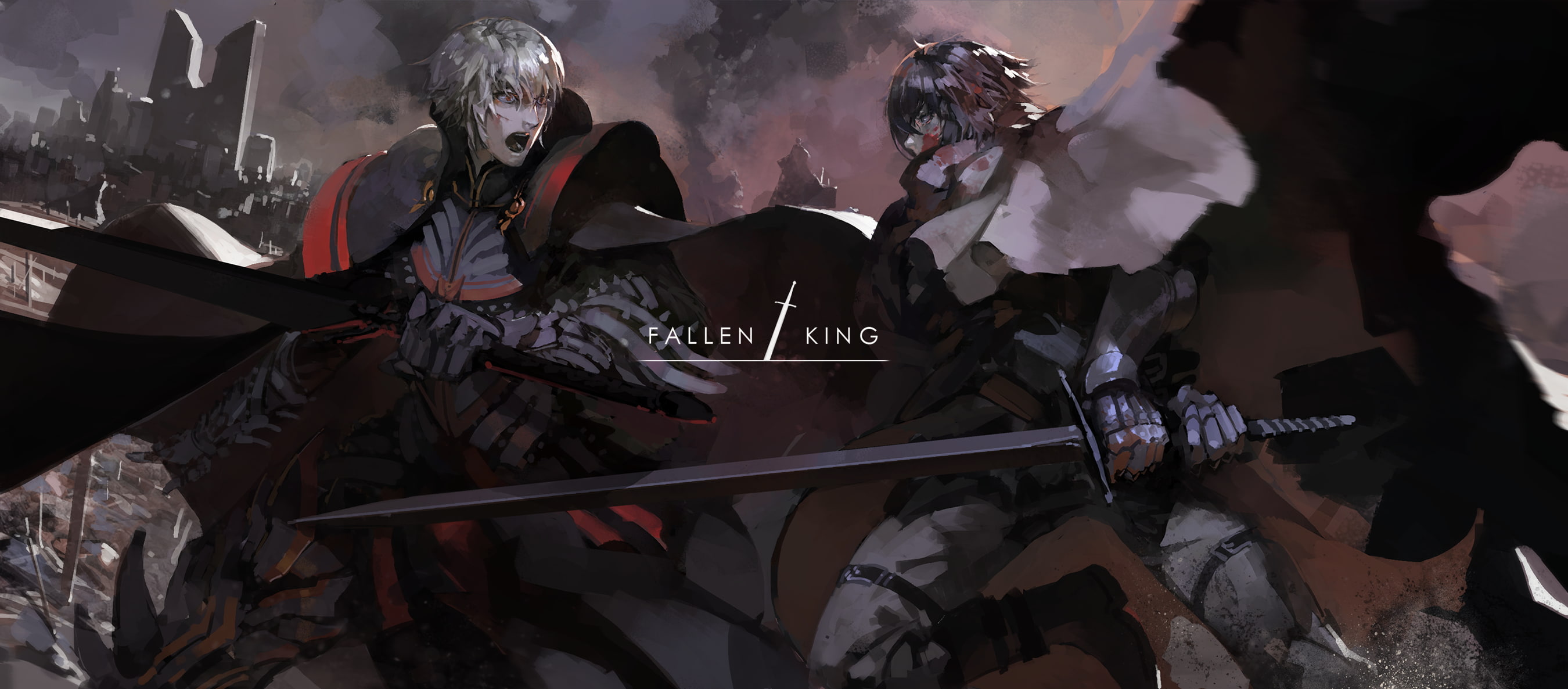 Pixiv Fantasia: Fallen Kings, original characters, 2K, anime, HD Wallpaper