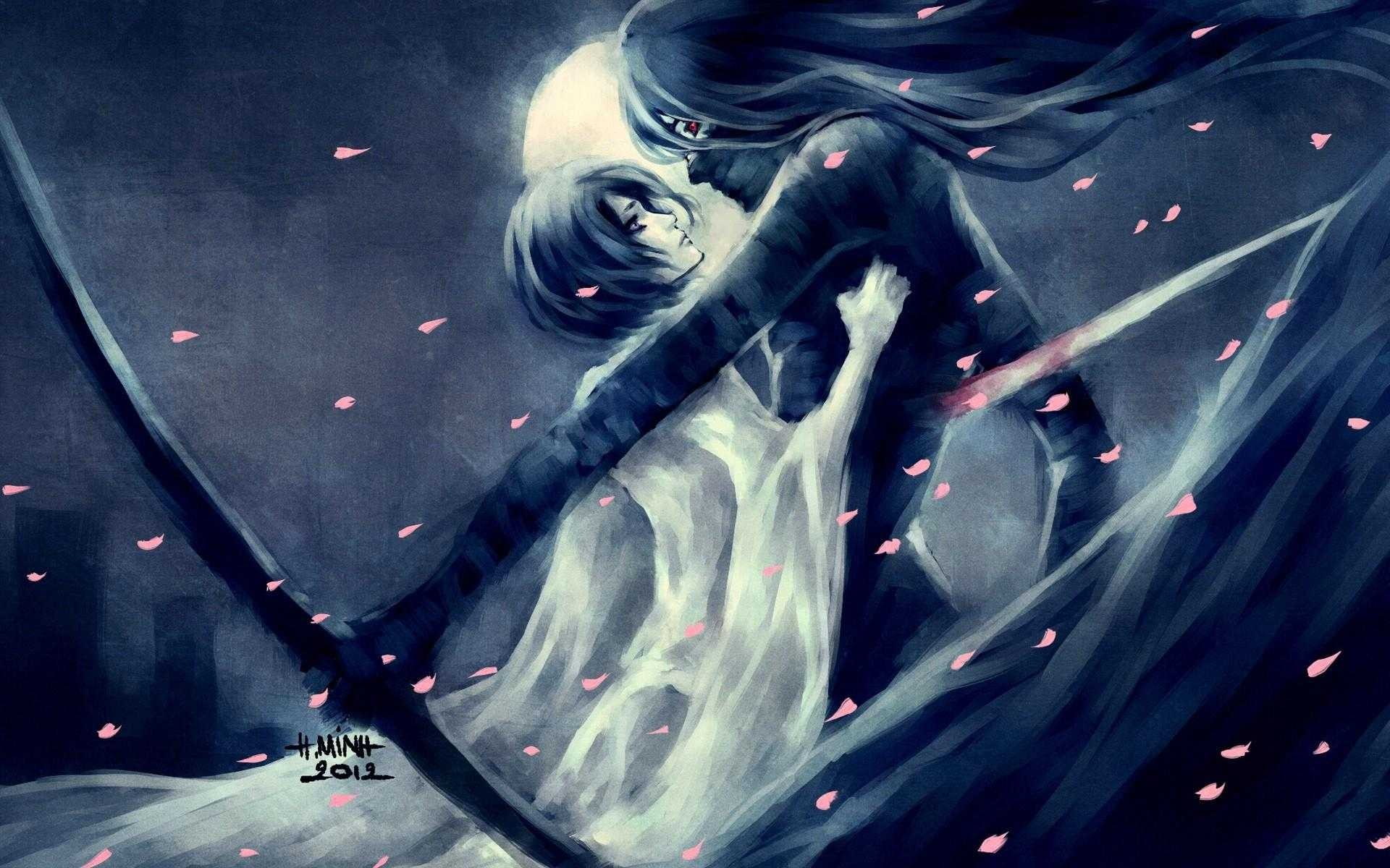 Kuchiki Rukia, NanFe, 1080P, fantasy art, Bleach, Kurosaki Ichigo, HD Wallpaper