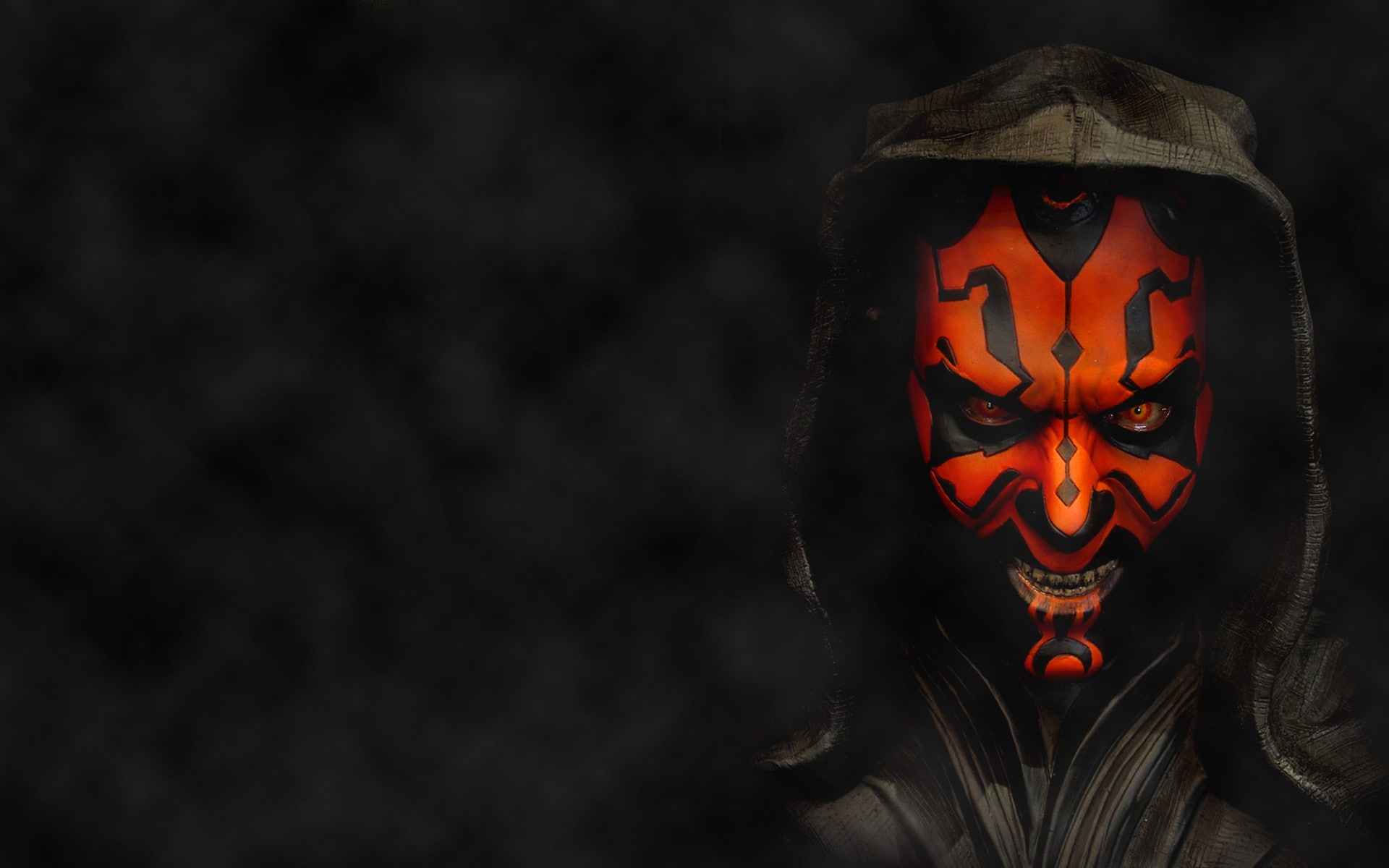 Darth Maul, Star Wars, Sith, digital art, 1080P, simple background, HD Wallpaper
