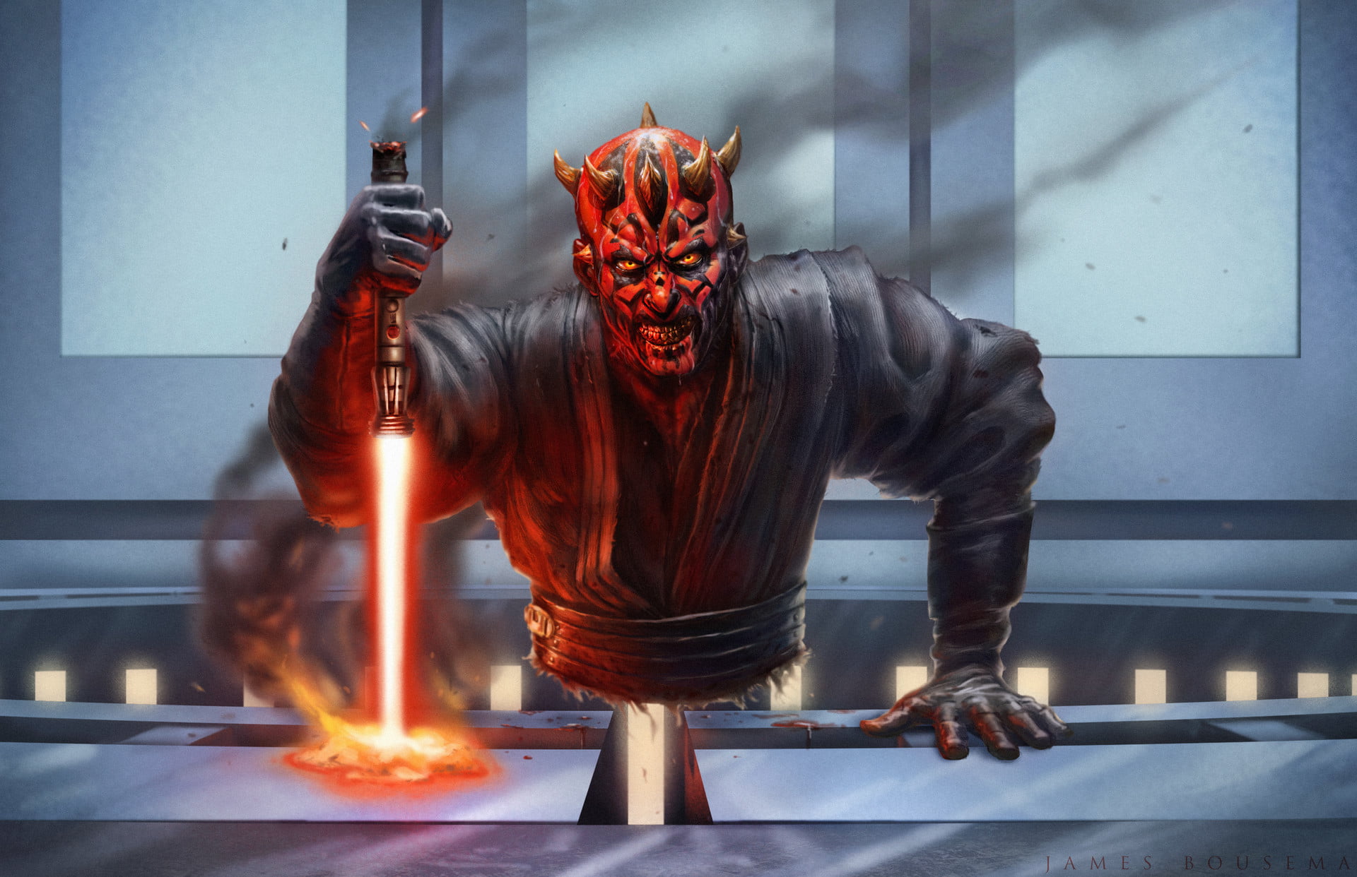 Sith (Star Wars), Star Wars, 1080P, Darth Maul, Lightsaber, HD Wallpaper