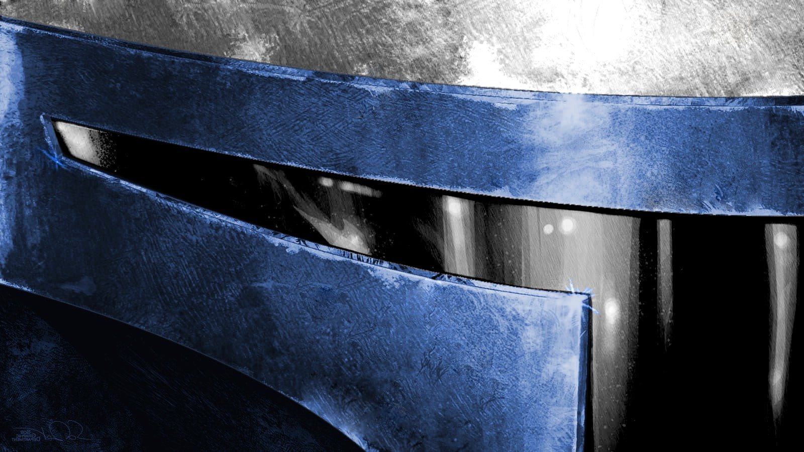 shiny, metal, Star Wars, pattern, technology, indoors, industry, shape, man made object, man made, blue, silver colored, 720P, household equipment, single object, HD Wallpaper