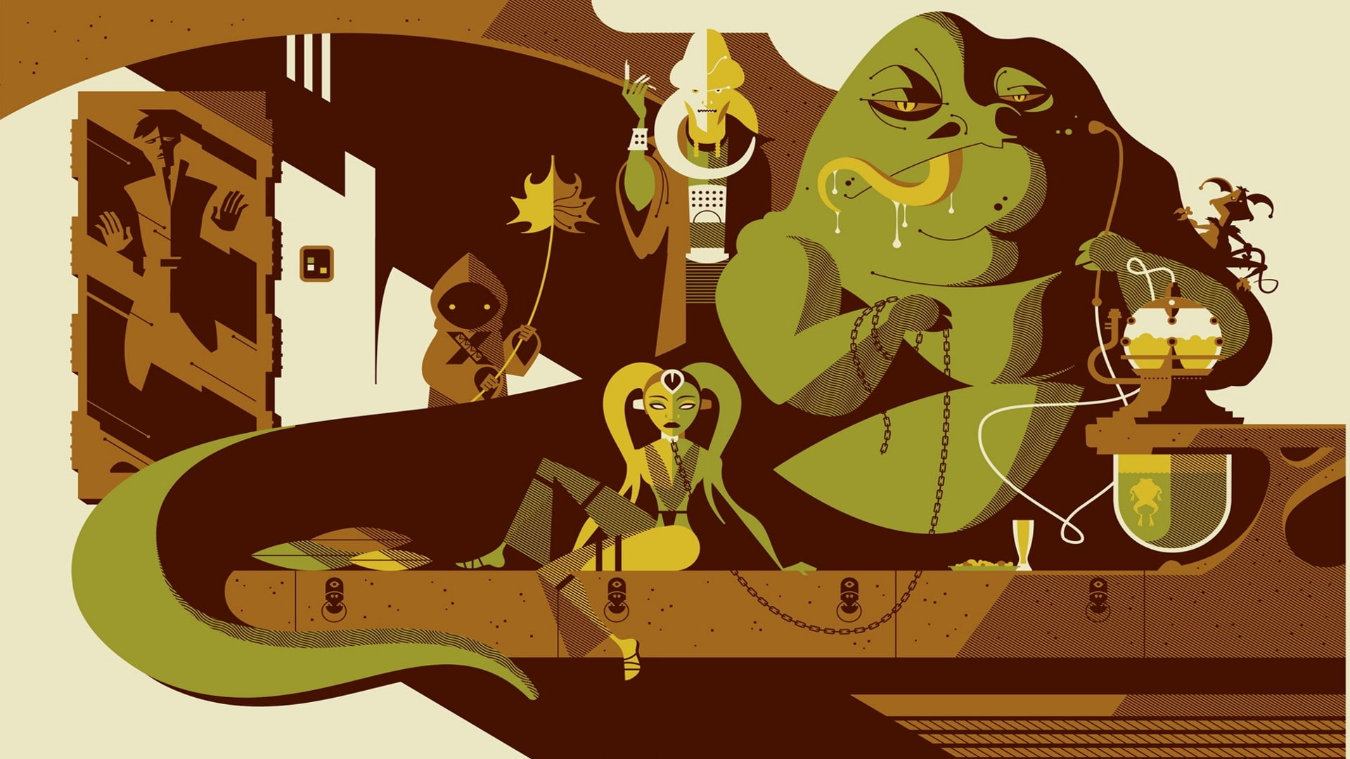 vector, games, art, 1080P, star, artwork, wars, x, video, hutt, jabba, hd, Star Wars, HD Wallpaper