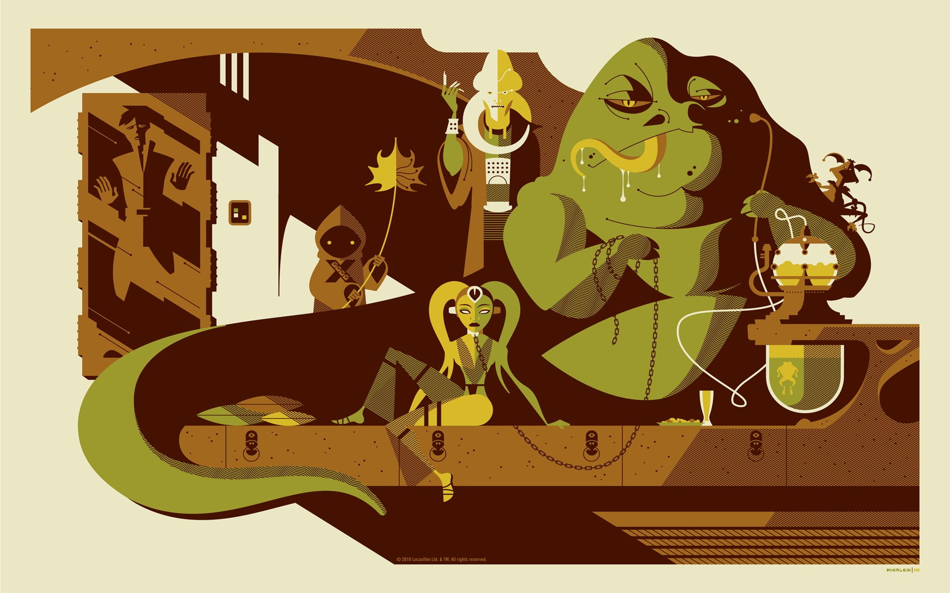 1080P, jabba, wars, artwork, star, hutt, HD Wallpaper