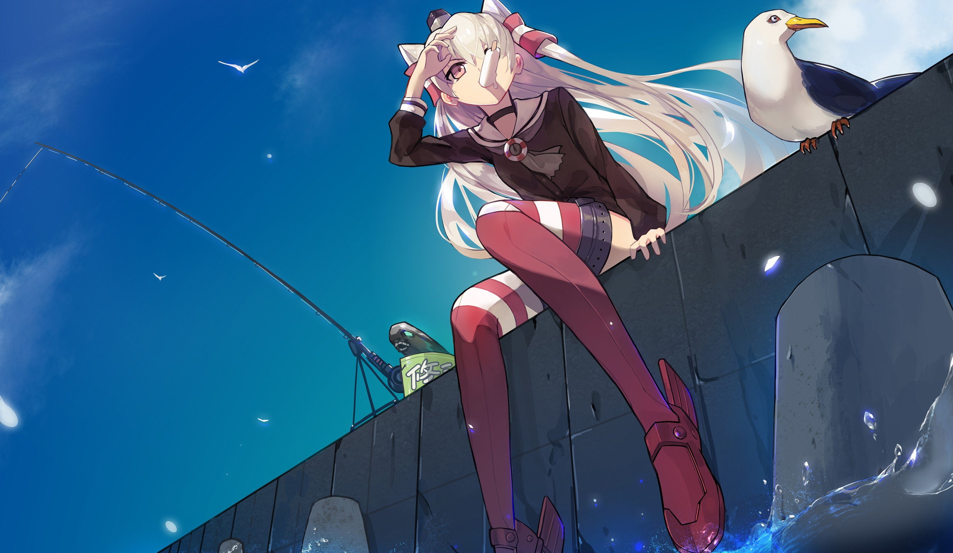 Phallic Symbol, Amatsukaze (Kancolle), 2K, Kantai Collection, HD Wallpaper