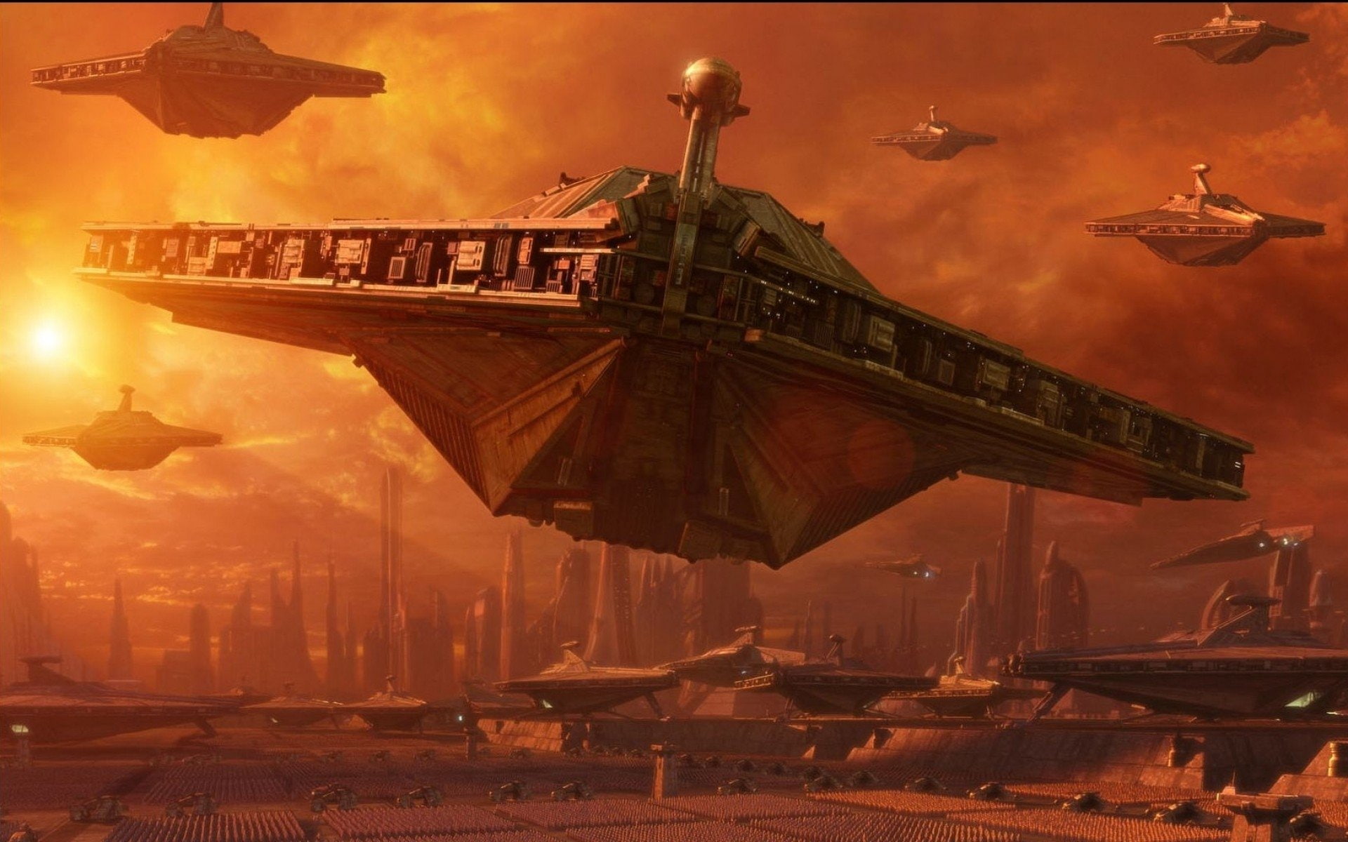 Star Wars Episode II: Attack Of The Clones, Attack of the Clones, 1080P, Star Destroyer, Star Wars, HD Wallpaper