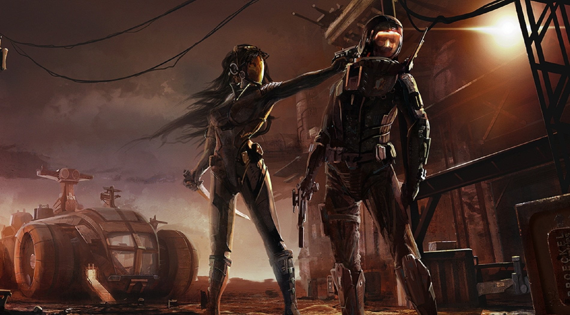 Bounty Hunter, Women Warrior, night, people, military, car, animal wildlife, government, one animal, 720P, motor vehicle, mammal, armed forces, Sword, HD Wallpaper