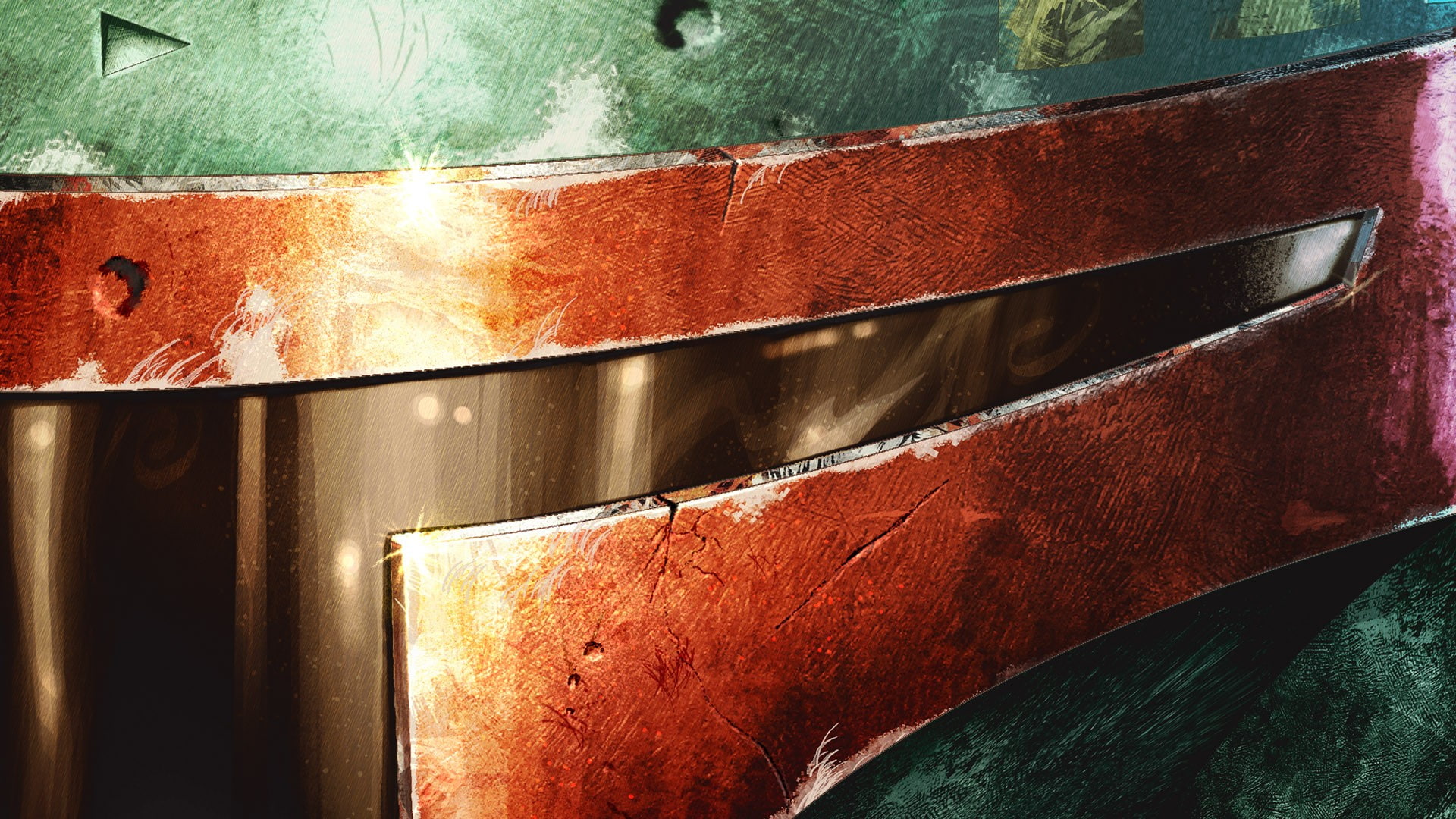 helmet, green, bounty hunter, Boba Fett, 1080P, orange, Star Wars, HD Wallpaper