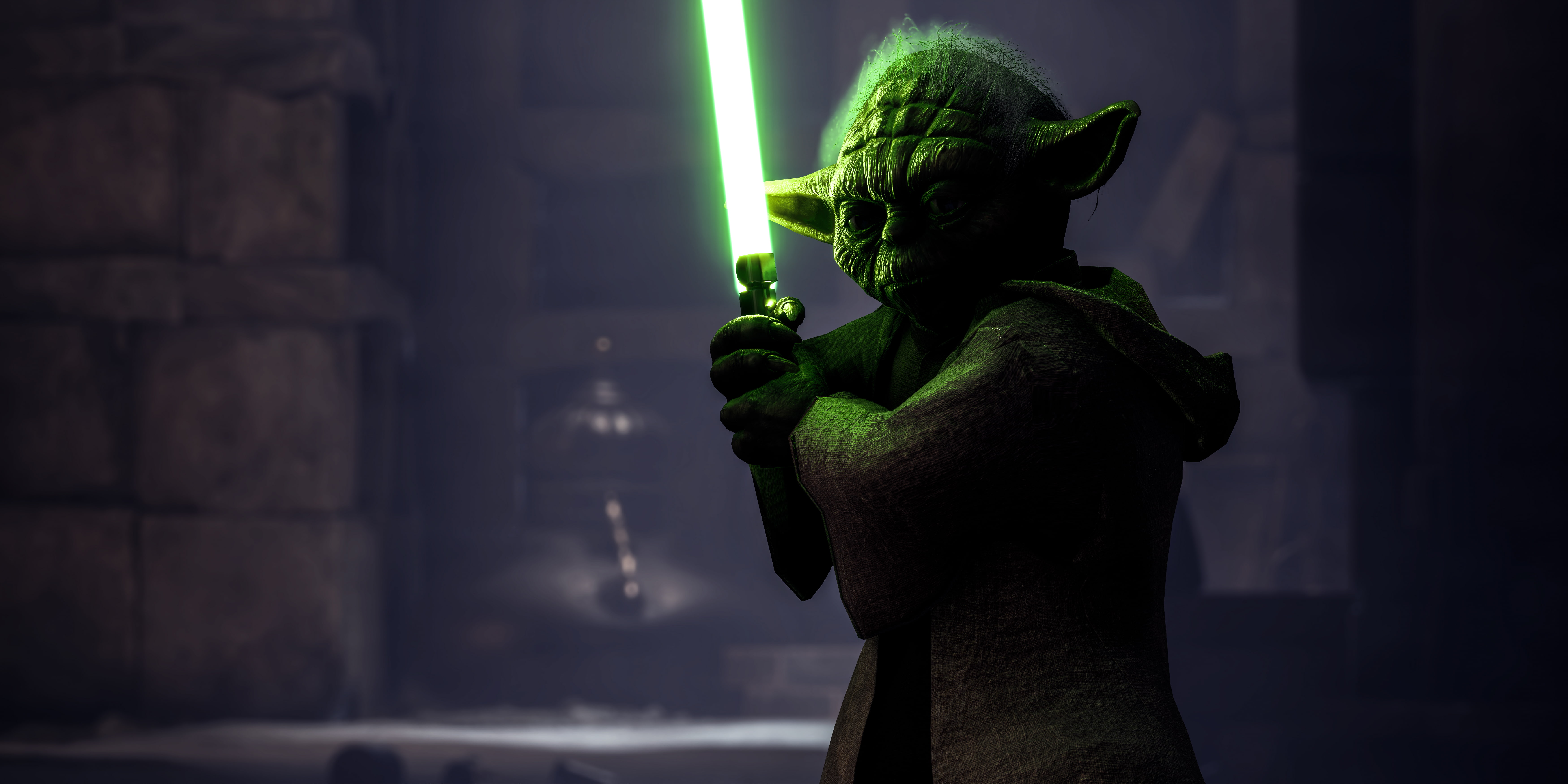 5K, Star Wars Battlefront II (2017), Yoda, Star Wars, HD Wallpaper