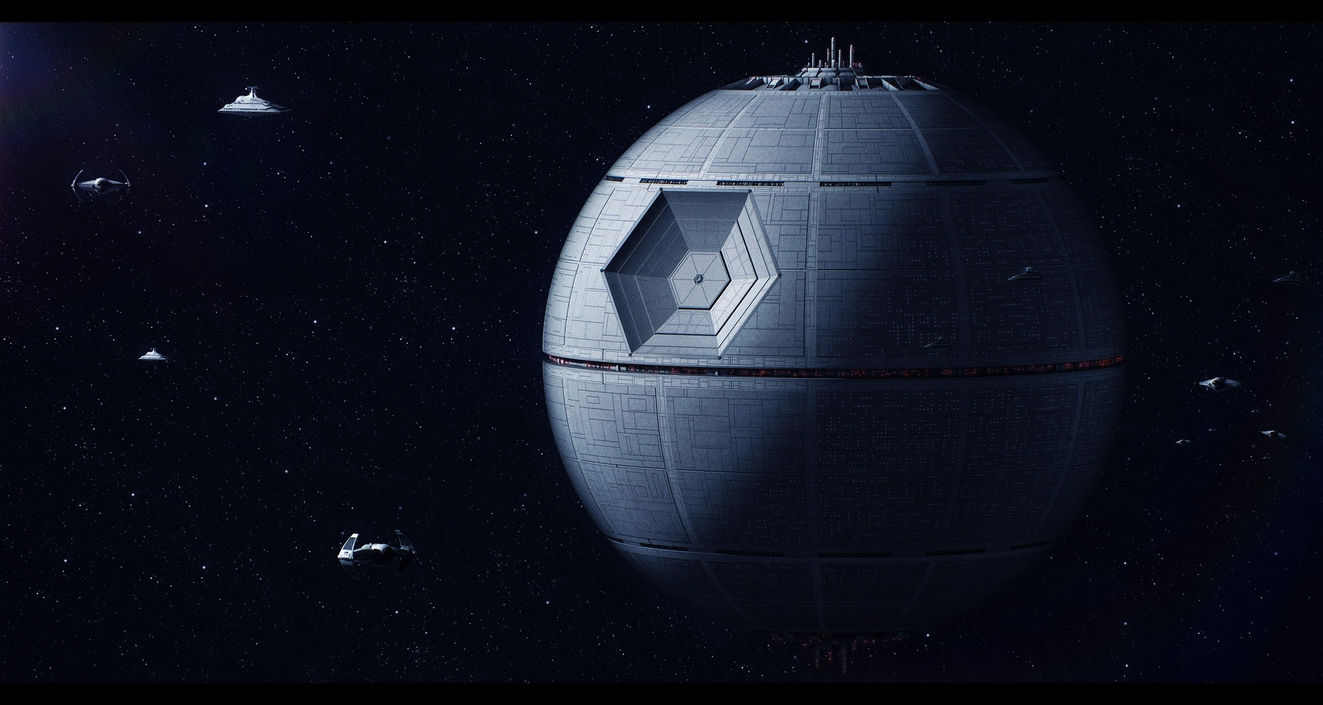 sphere, architecture, sci-fi, Space, nature, death star, star - space, water, galaxy, transportation, artwork, astronomy, sky, sea, night, planet - space, HD Wallpaper