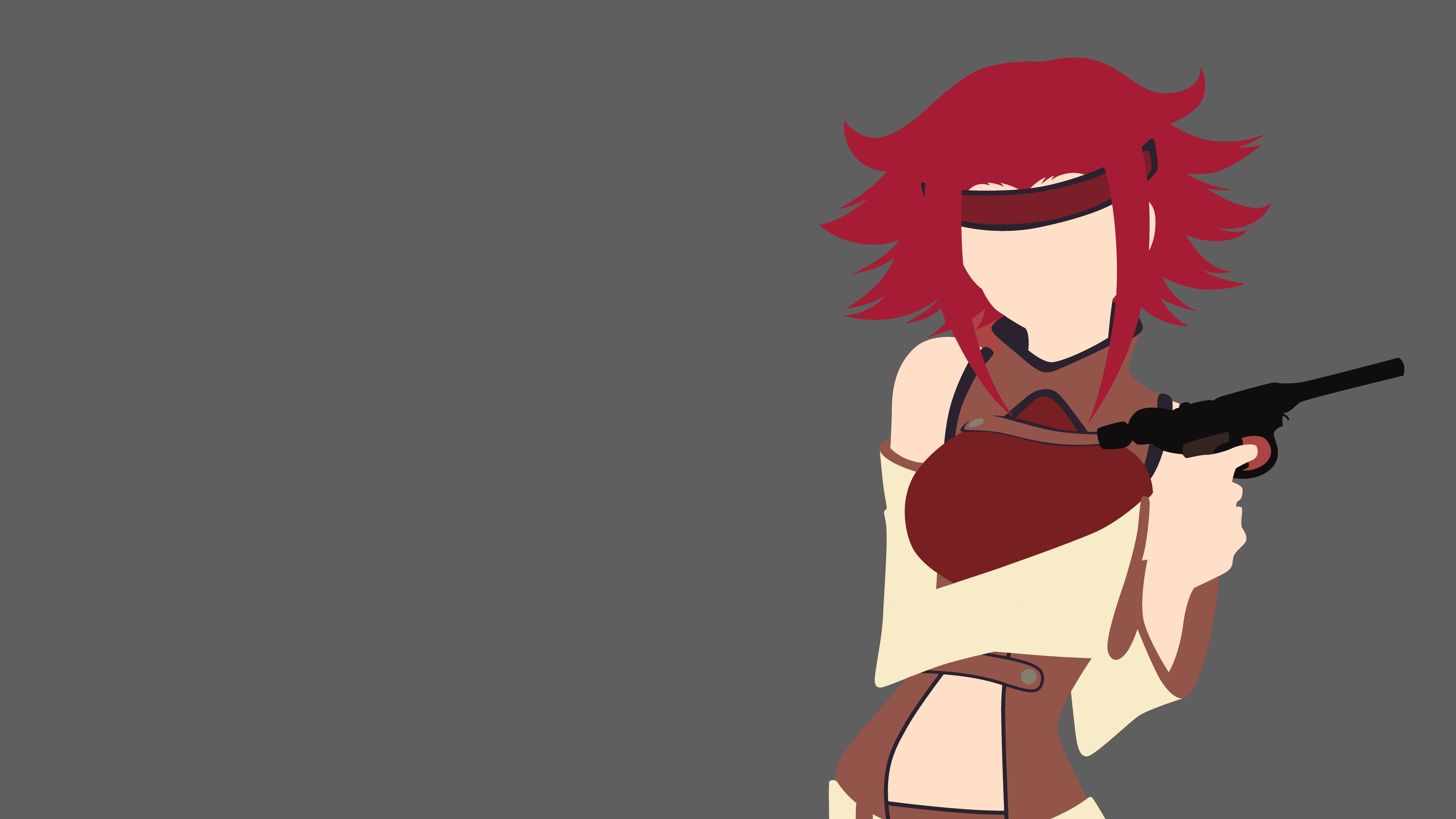 aiming, one person, disguise, anime, adult, unrecognizable person, aggression, indoors, mask - disguise, cut out, portrait, copy space, minimalism, 5K, HD Wallpaper