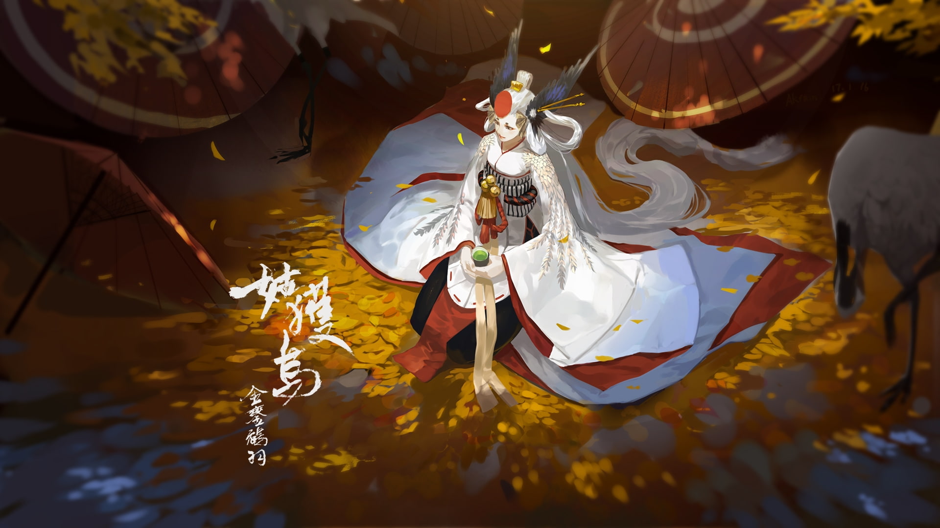 flowering plant, lighting equipment, one person, celebration, anime style games, craft, art and craft, gu huo niao, decoration, indoors, real people, high angle view, HD Wallpaper