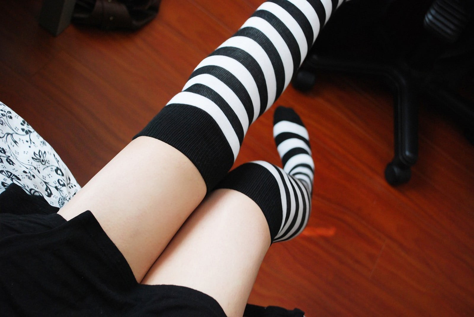 adult, furniture, relaxation, one person, legs, socks, flooring, human body part, casual clothing, indoors, wood, human leg, lifestyles, sock, sitting, HD Wallpaper