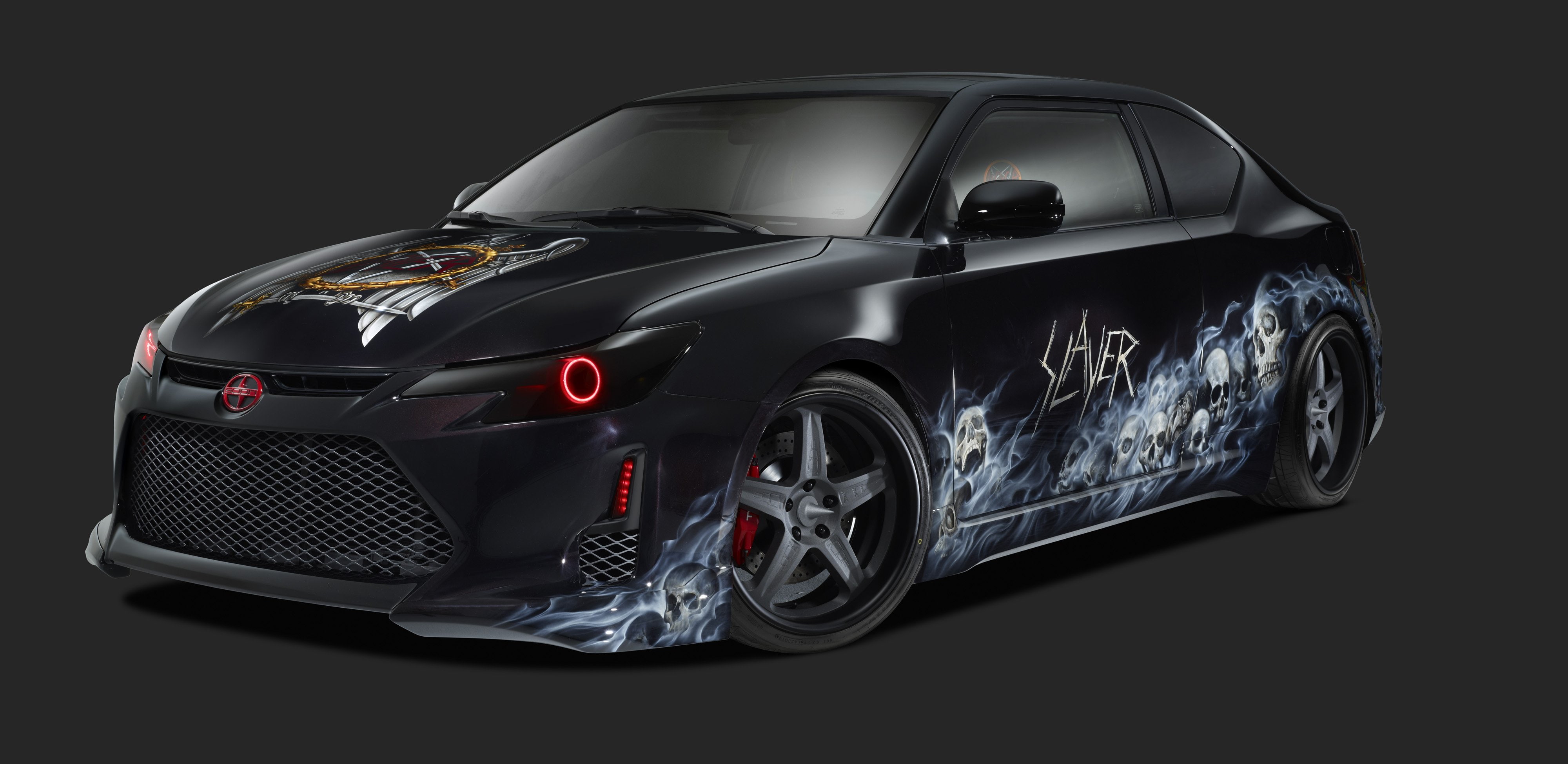 4K, heavy, concept, t-c, mobile, tuning, metal, thrash, 2014, amp, scion, slayer, HD Wallpaper