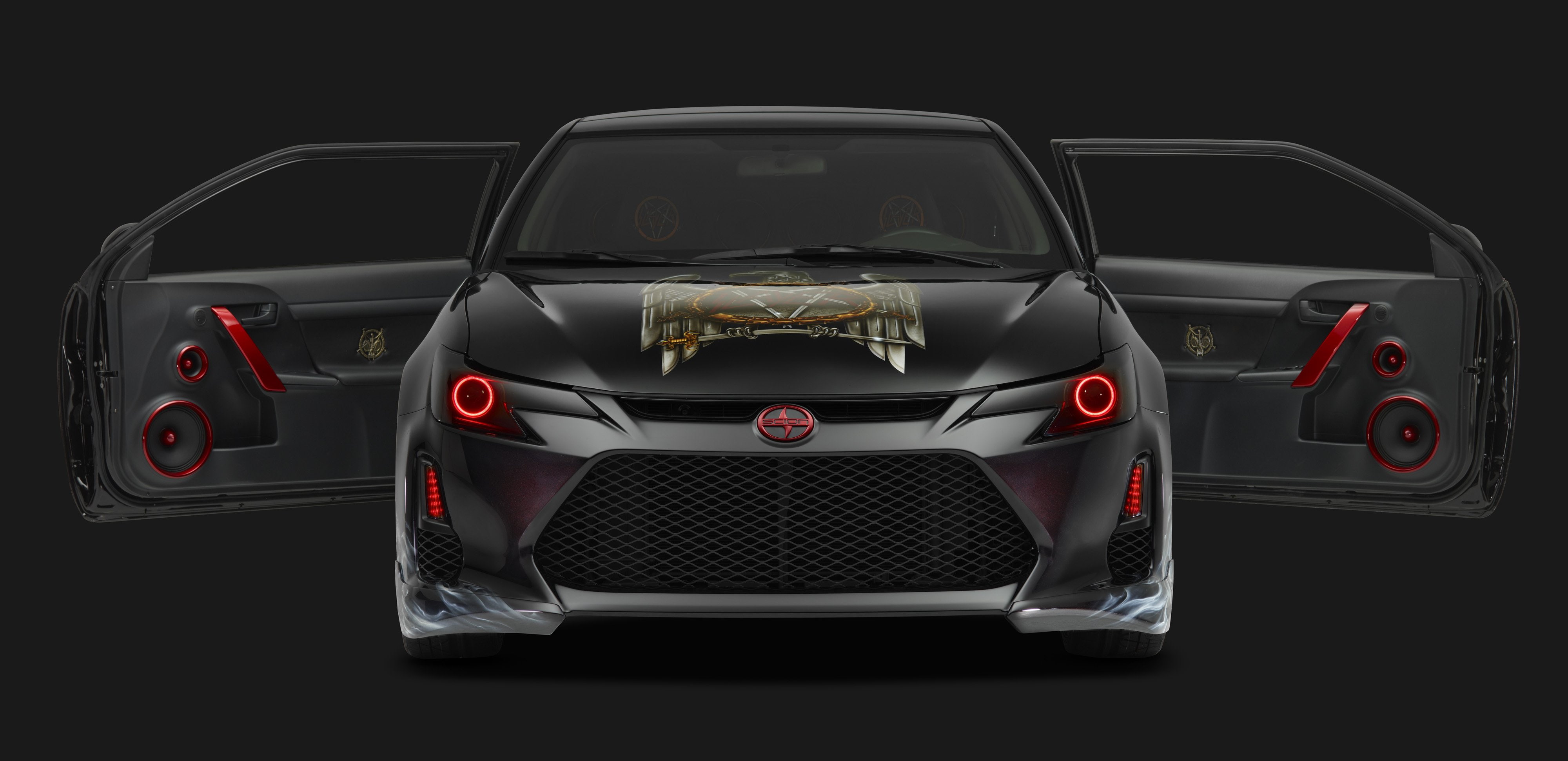 heavy, tuning, metal, mobile, scion, t-c, amp, slayer, 4K, thrash, 2014, concept, HD Wallpaper