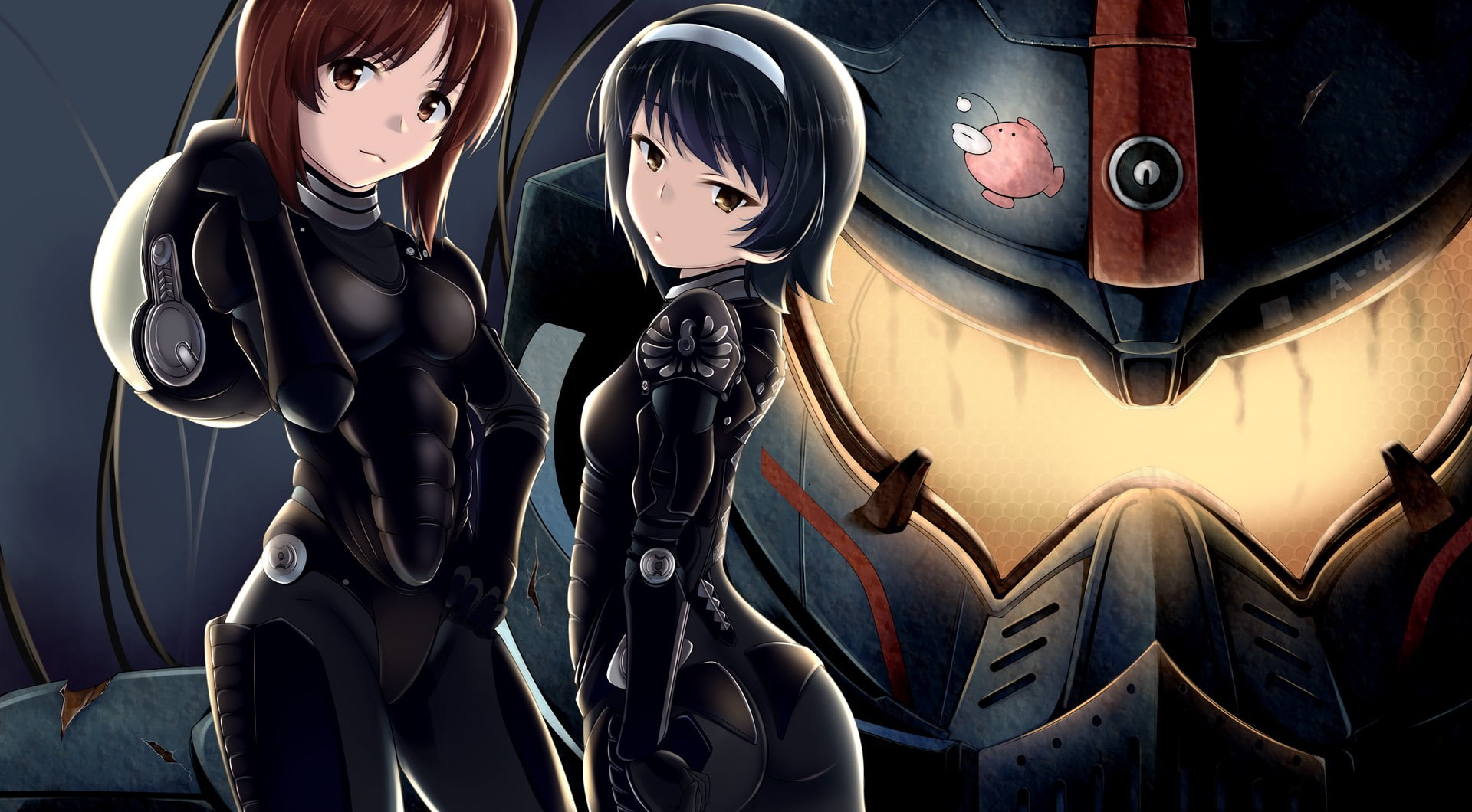 short hair, representation, retail, anime girls, Pacific Rim, human representation, day, bodysuit, illuminated, variation, low angle view, male likeness, HD Wallpaper