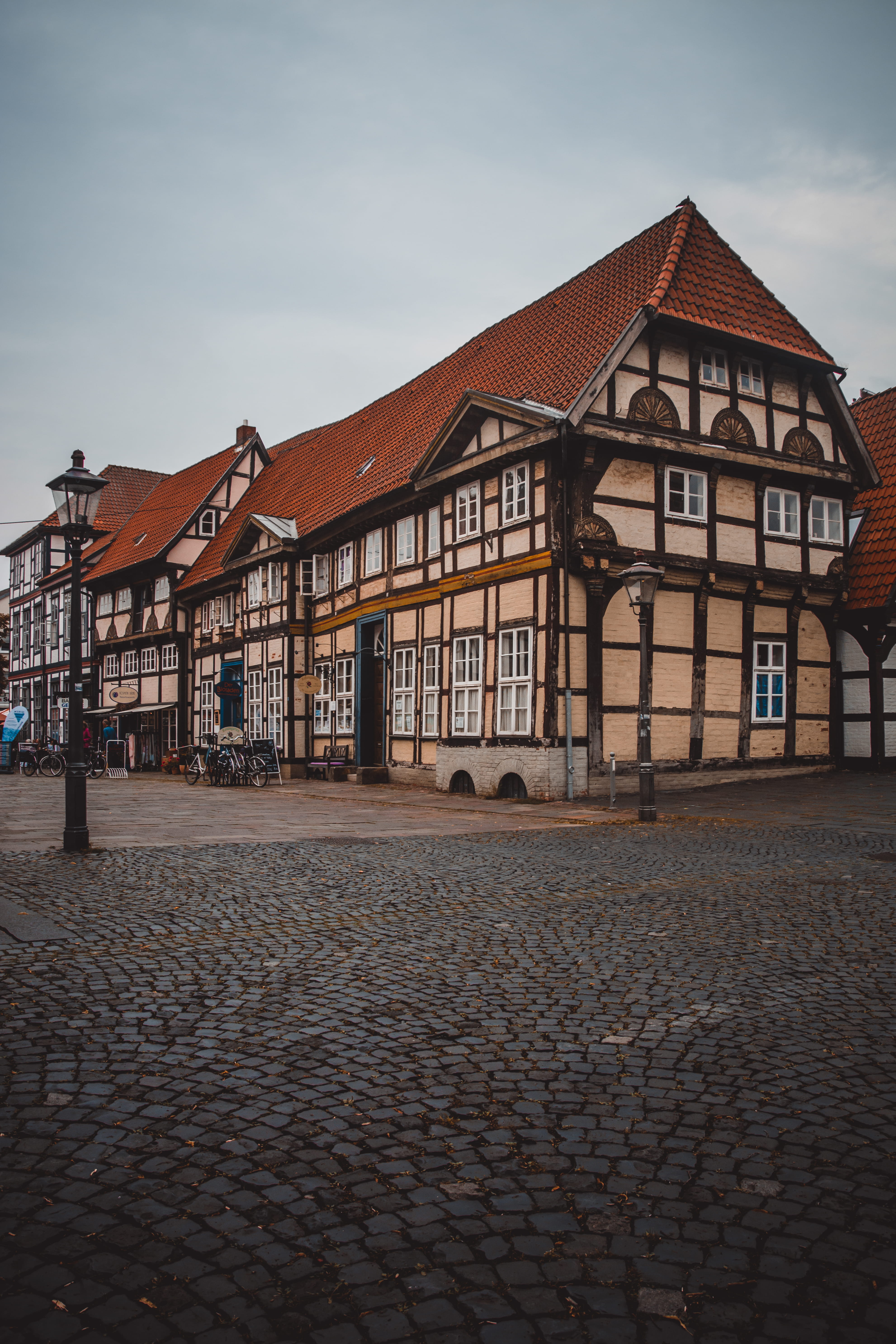 brick, futuristic, night city, day, roof tile, church, photography, germany, citybridge, row house, cloud - sky, construction, atmospheric, residential district, Phone HD Wallpaper