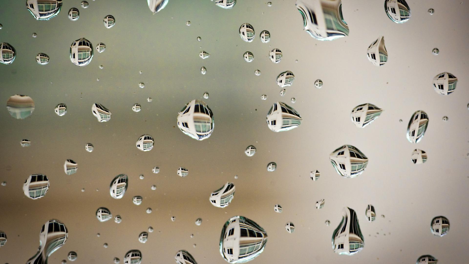 water, drops, bokeh, 1080P, rain, window, best, glass, HD Wallpaper
