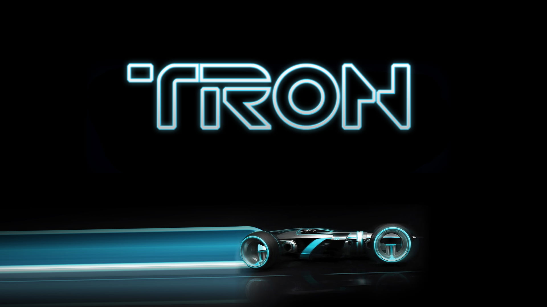1080P, Light Cycle, Tron: Legacy, futuristic, typography, HD Wallpaper