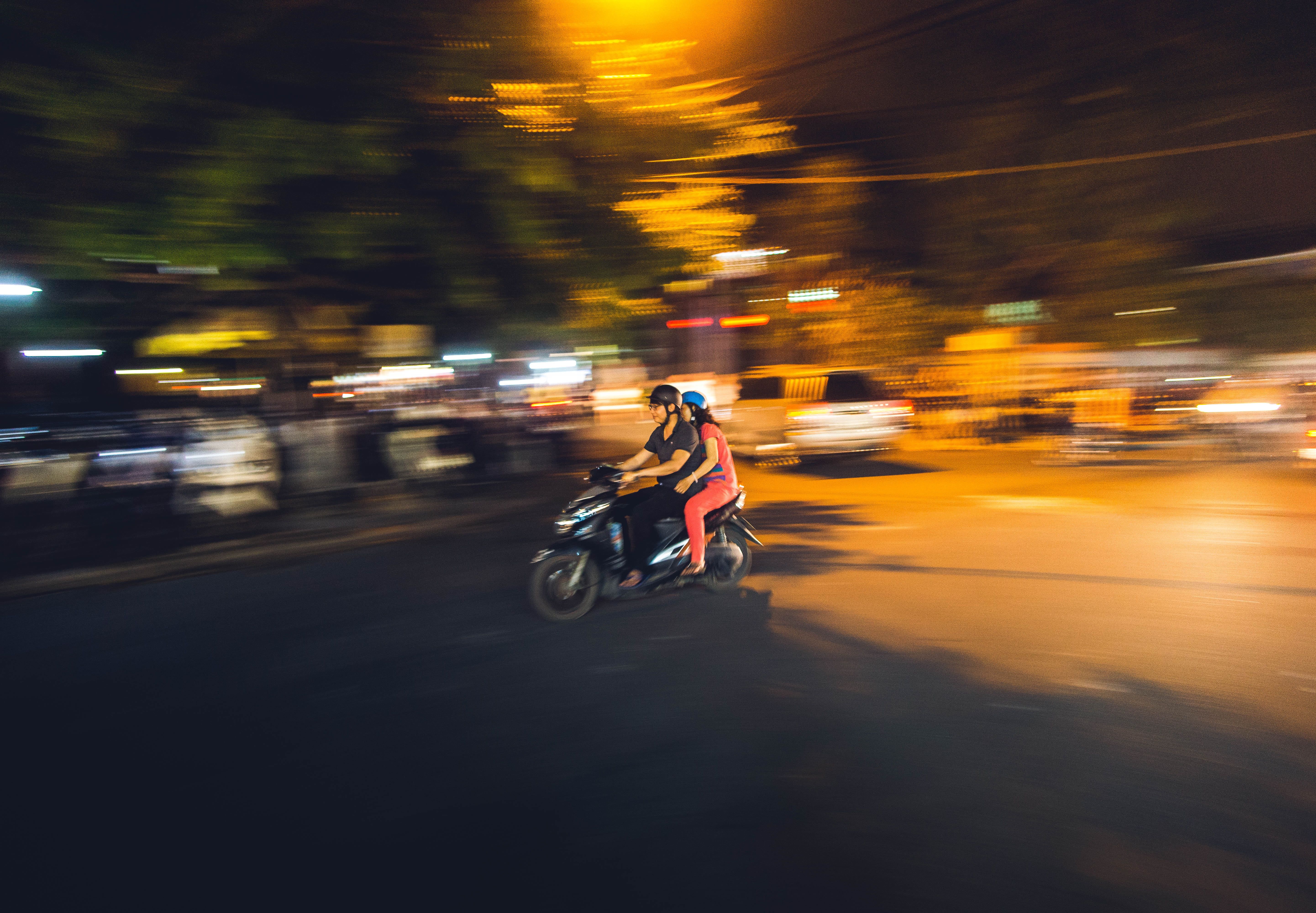 road, people, rickshaw, action, street, city life, blur, two, city, city street, motion, travel, mode of transportation, land vehicle, motor, night, transportation, HD Wallpaper