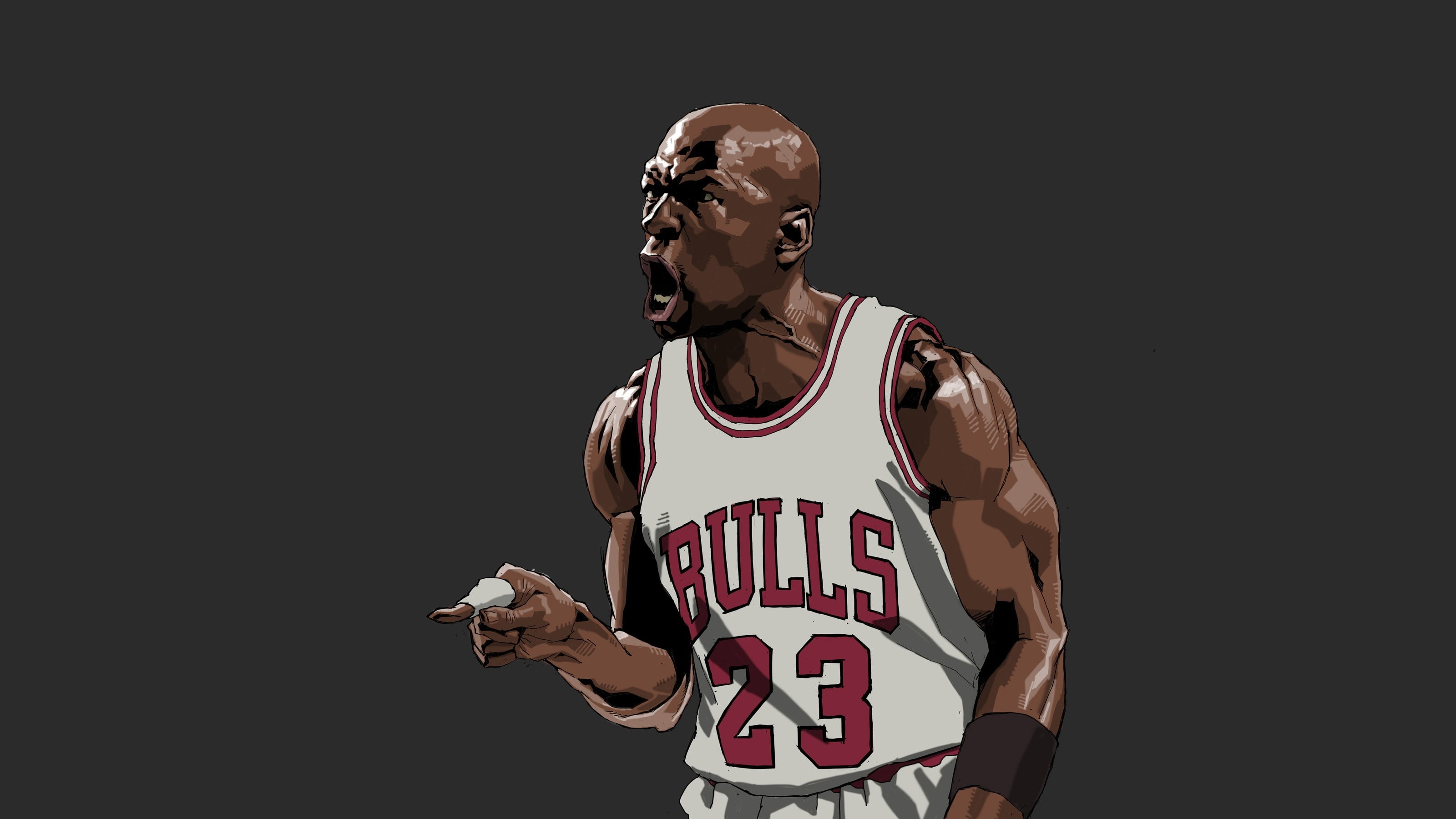 people, hd, basketball, 2K, paintings, jordan, x, chicago, bulls, art, kse, digital, michael, HD Wallpaper
