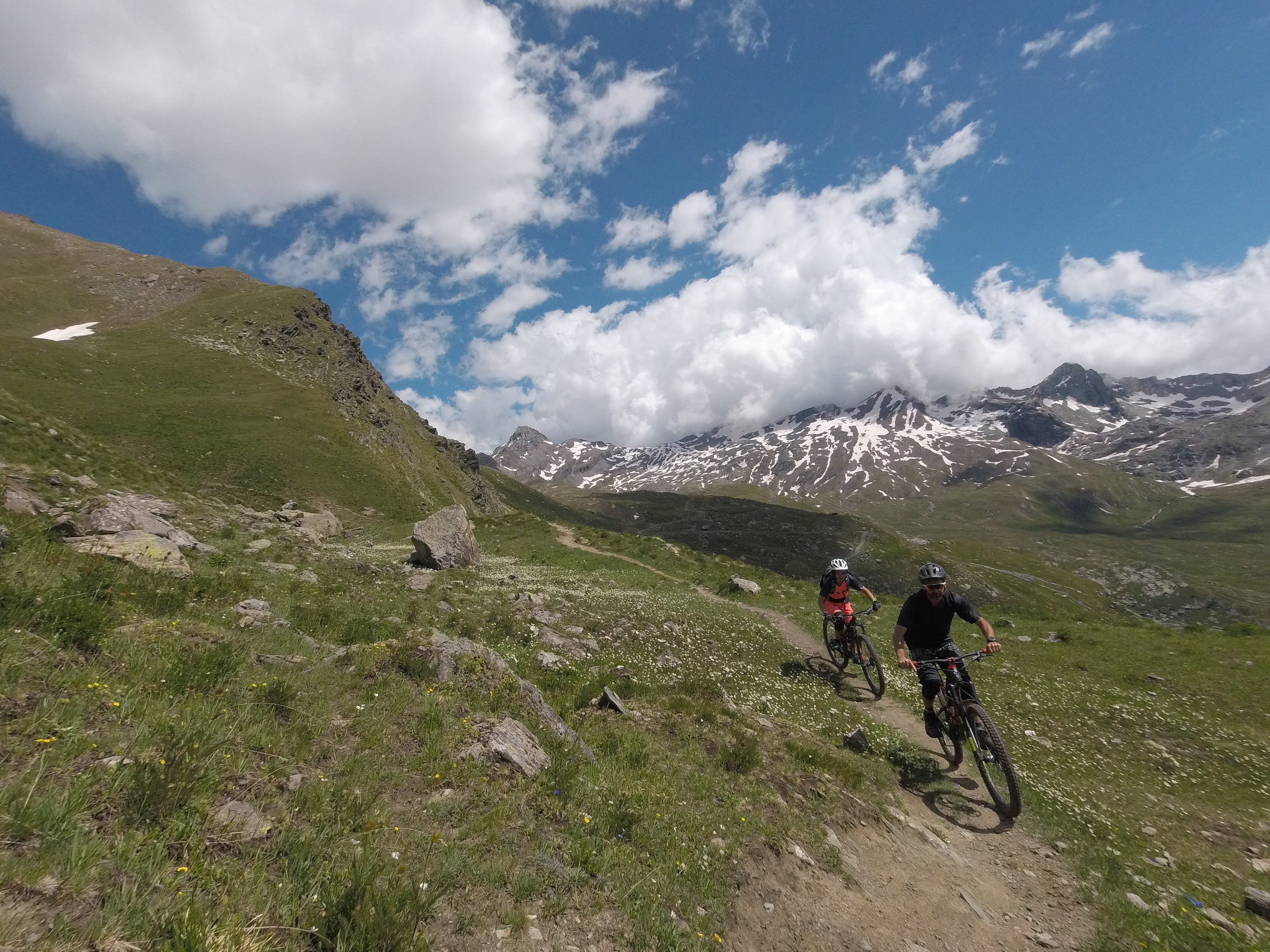 mtb, nature, single trail, cycling, scenics - nature, beauty in nature, cogne, adventure, 2K, alps, adventures, bicycle, lifestyles, mountain range, mountain, HD Wallpaper