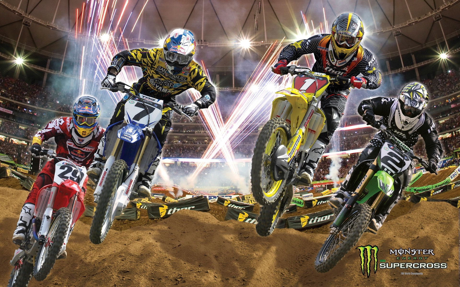 motocross, 1080P, sports, hd, HD Wallpaper