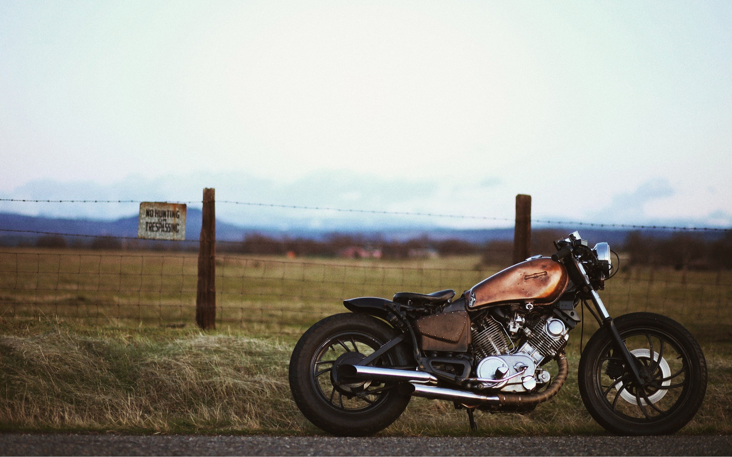 Bobber, motorcycle, 2K, HD Wallpaper