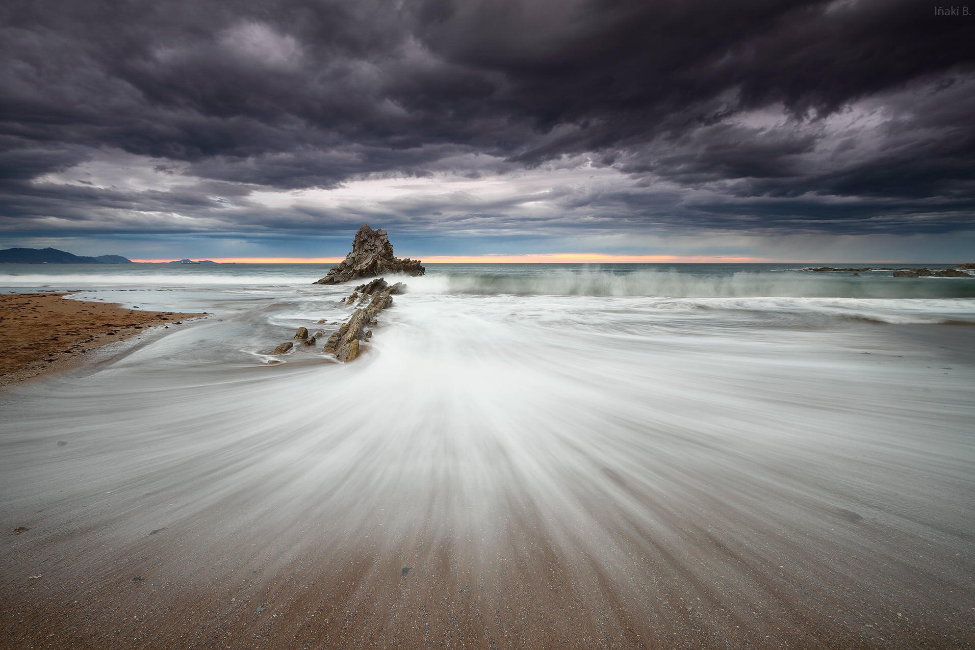 cloudscape, euskal herria, painting, storm, sopelana, sky, wave, cloud - Sky, sopela, sand, biscay, beach, Euskadi, shoreline, landscape, 720P, shore, HD Wallpaper