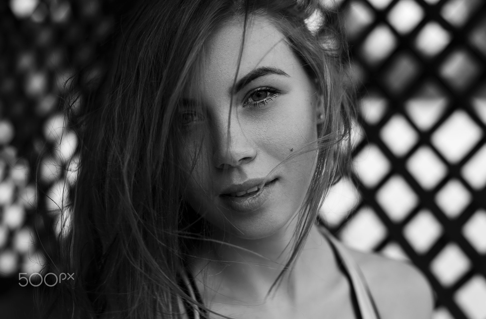 model, monochrome, portrait, Roma Chernotitckiy, women, 1080P, HD Wallpaper