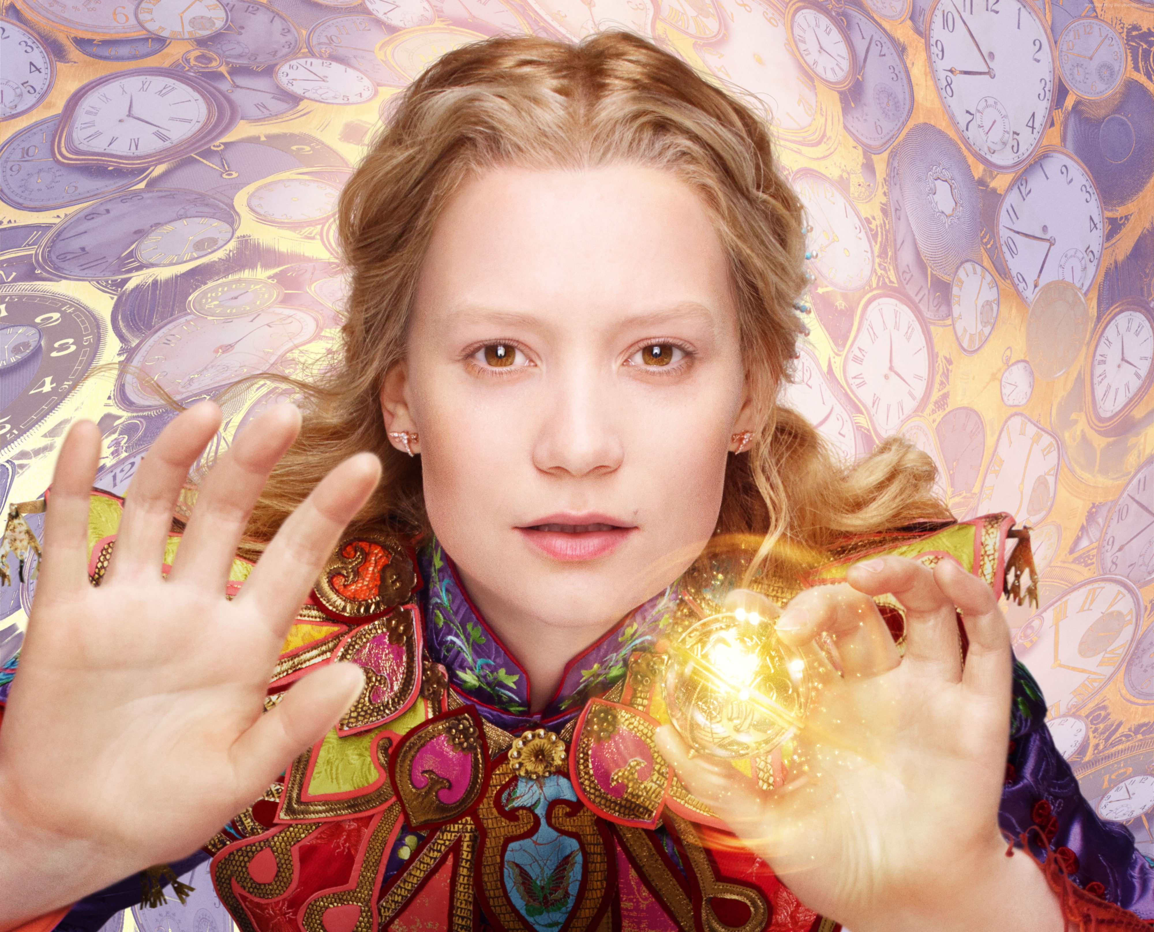 Mia Wasikowska, Alice Through the Looking Glass, best movies of 2016, 4K, HD Wallpaper