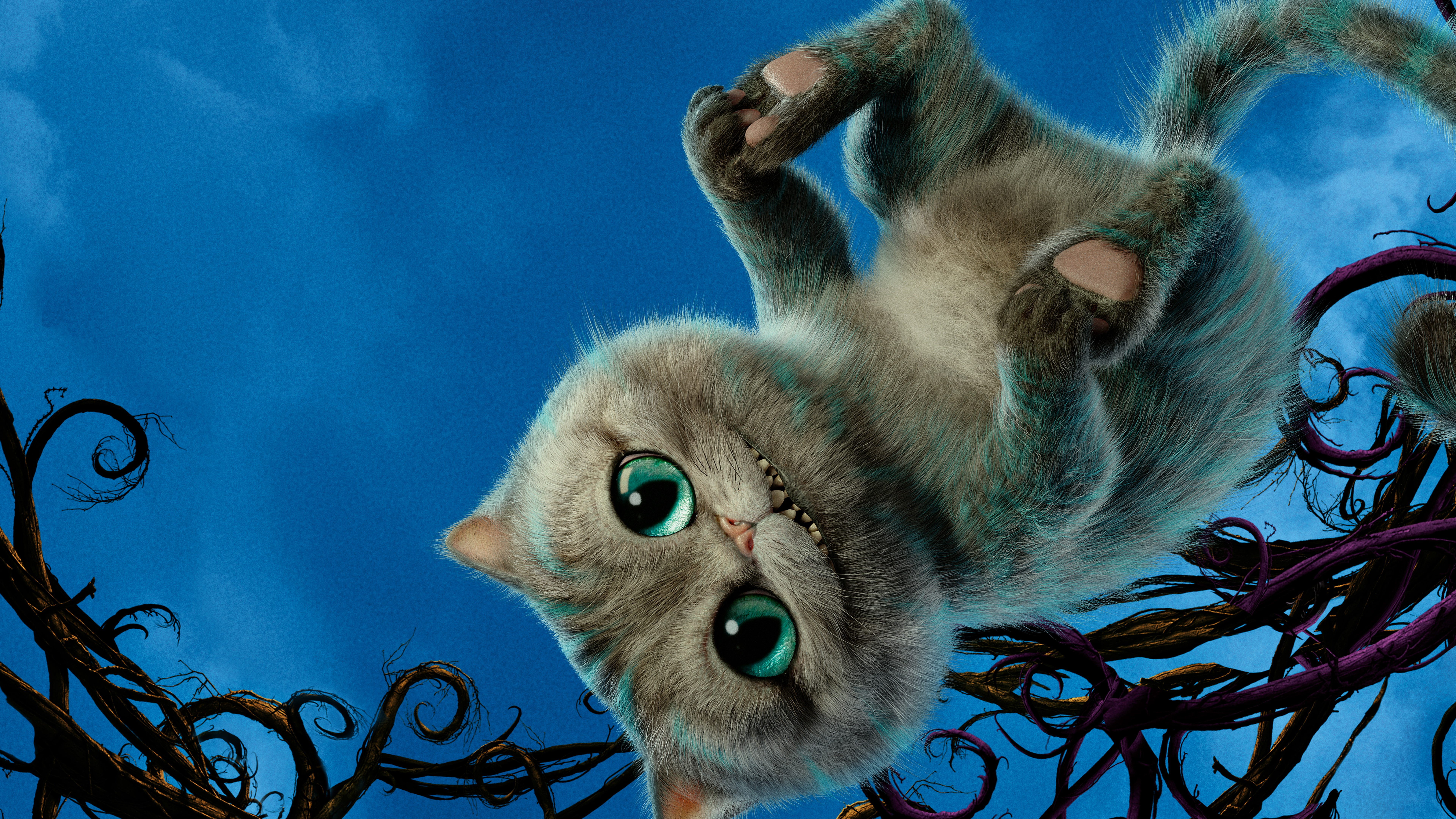 2016 Movies, 8K, Alice Through the Looking Glass, Cheshire Cat, HD Wallpaper