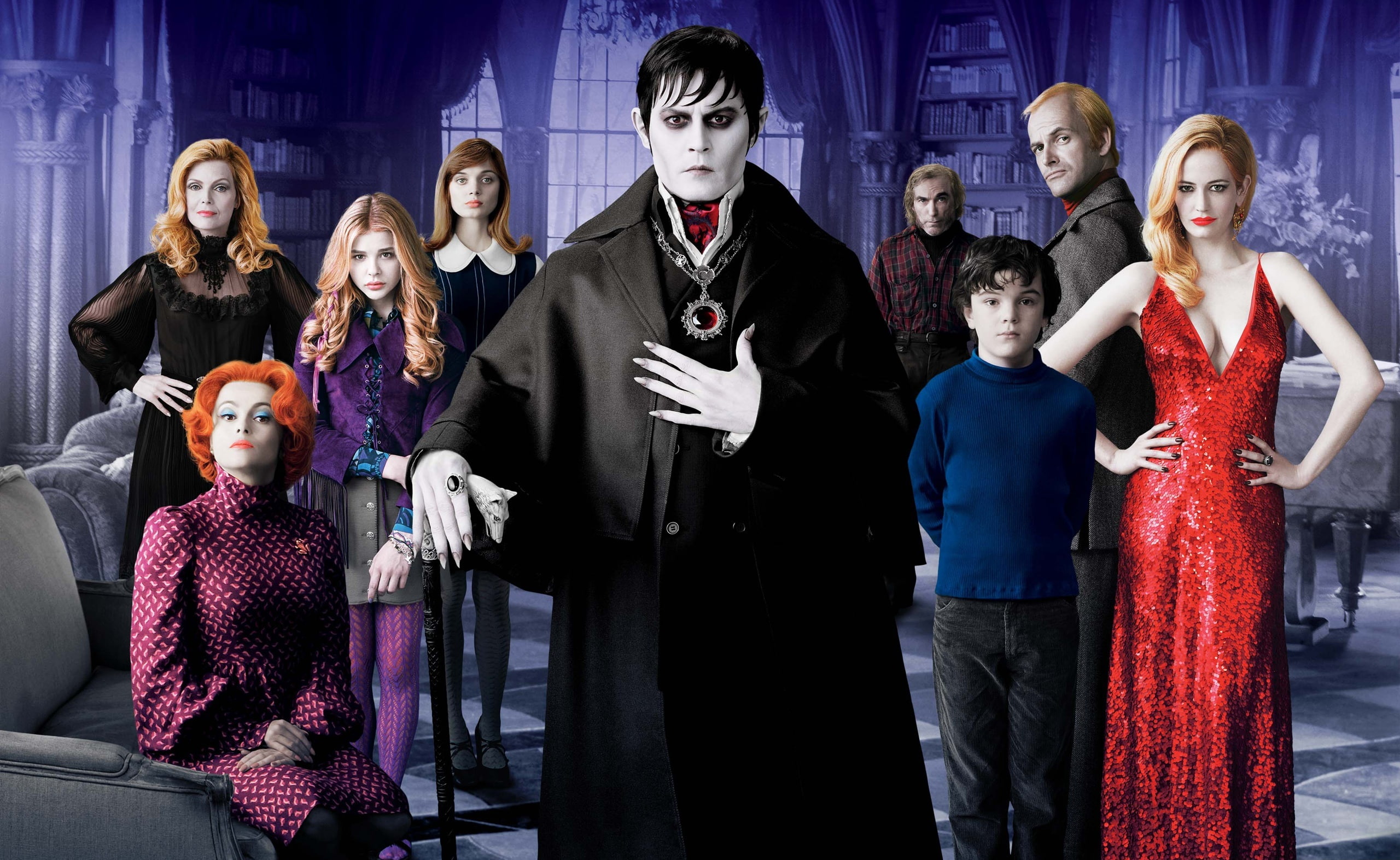 three quarter length, women, dark, screenshot, eva green, 2K, portrait, daughter, young women, standing, dr. julia hoffman, dark shadows, Other Movies, HD Wallpaper