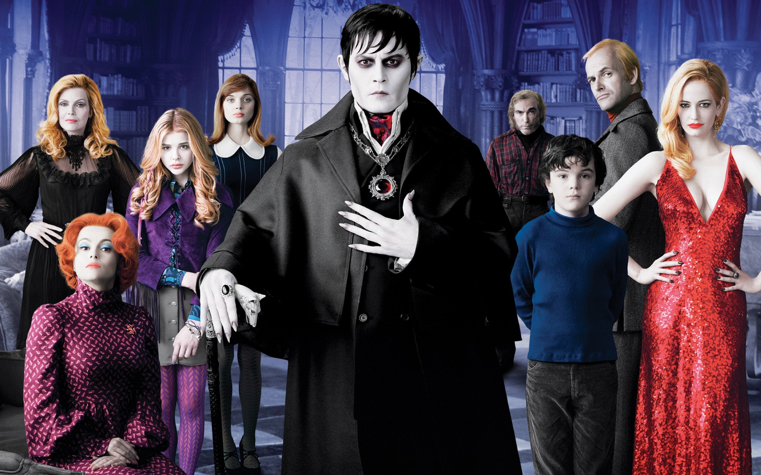 2K, johnny, haley, jackie, dark, jonny, moretz, lee, heathcote, shadows, bella, depp, earle, miller, chloe, HD Wallpaper
