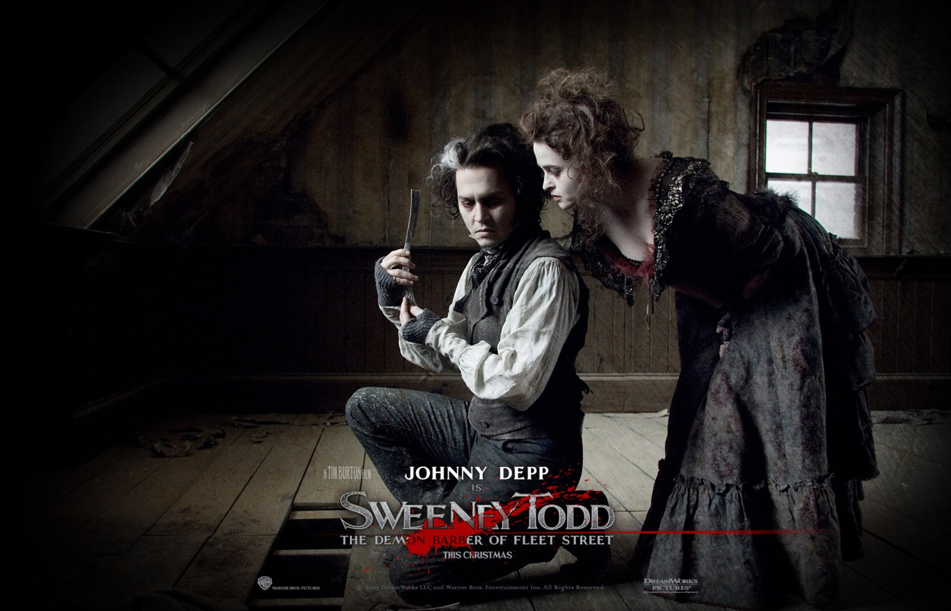 johnny depp, Sweeney Todd, 1080P, Helena Bonham Carter, HD Wallpaper