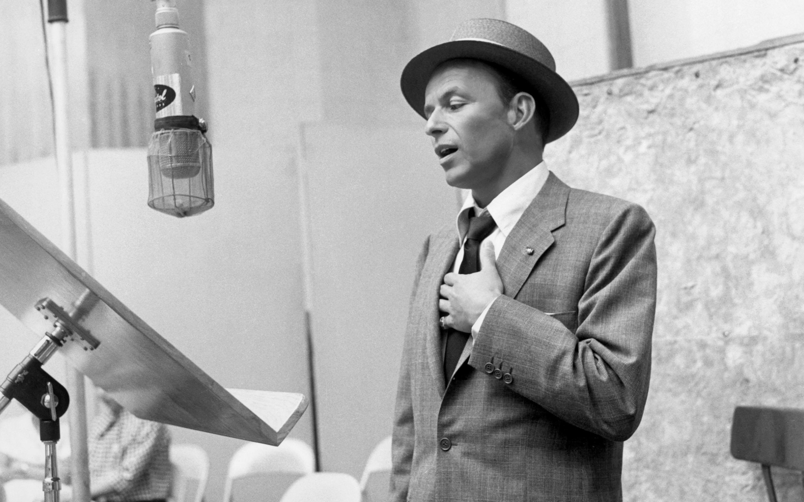 sinatra, white, frank, 2K, singers, black, HD Wallpaper