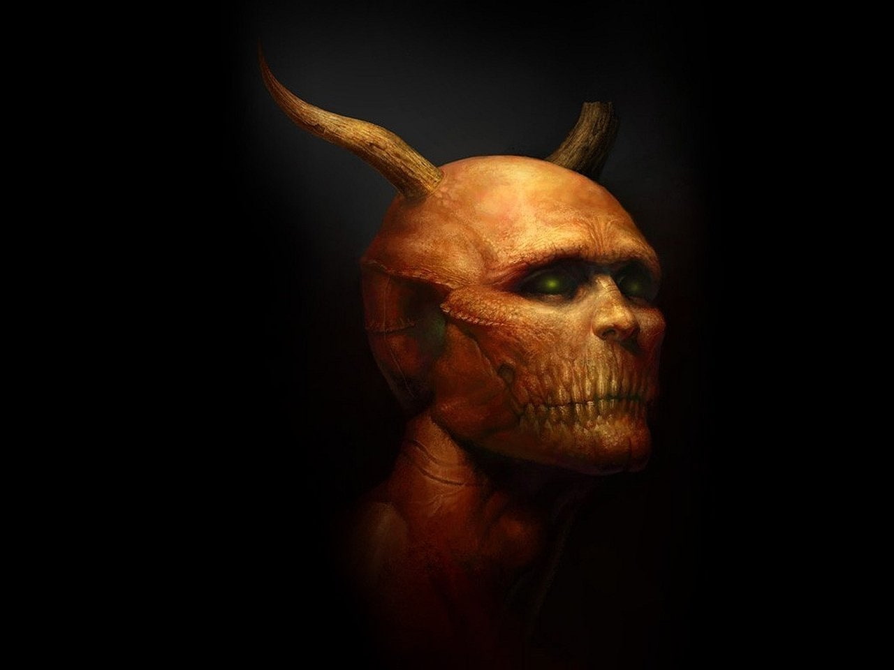 Dark, Horns, Devil, Creature, 720P, Demon, HD Wallpaper