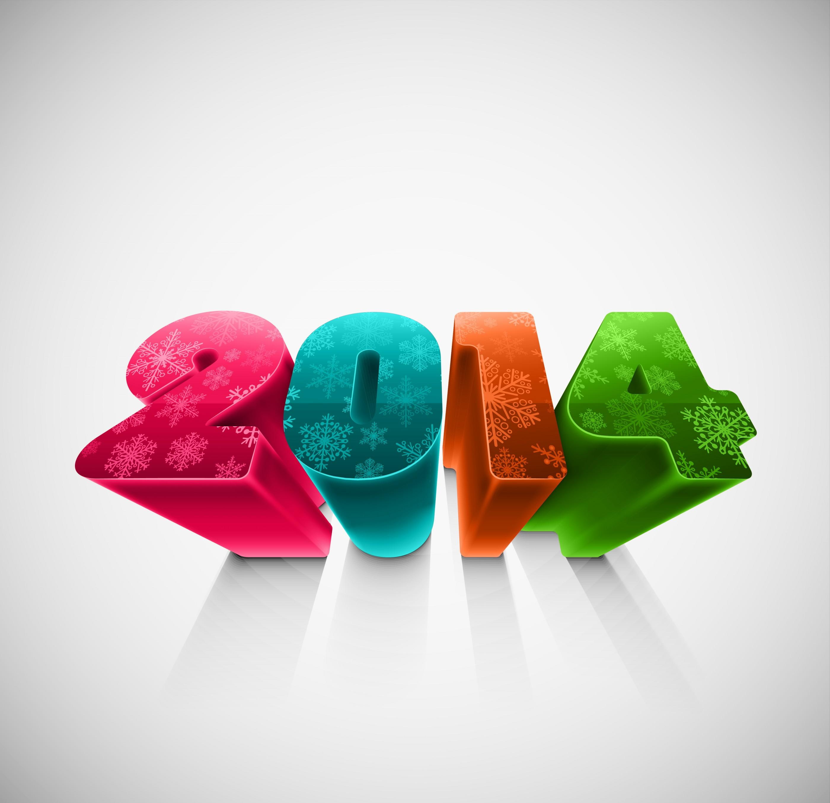 new year 2014, year, 2014, 2K, new, new year, cheers, HD Wallpaper