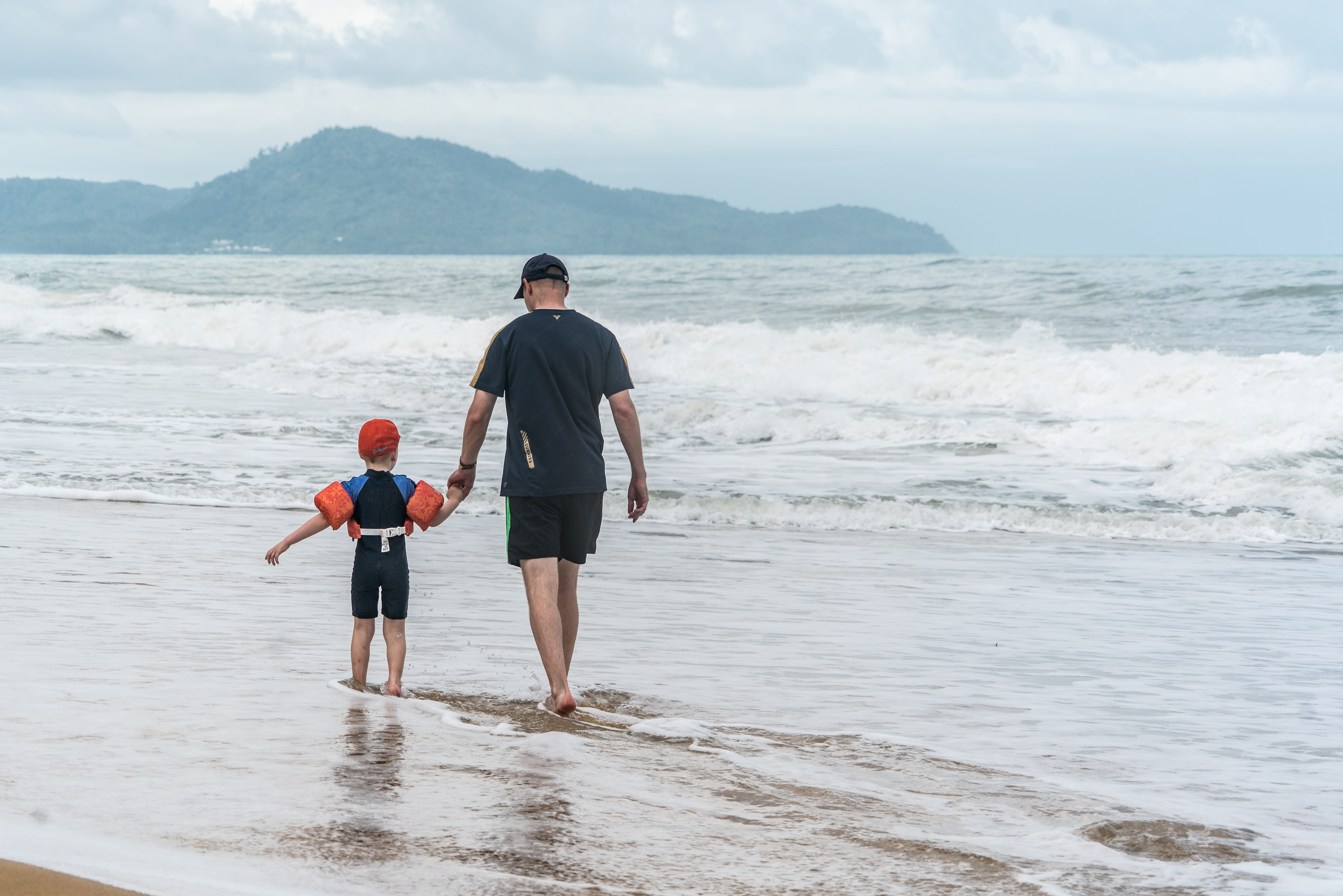 nature, real people, togetherness, positive emotion, thailand, beauty in nature, phuket, sea, beach, males, men, land, 5K, two people, full length, person, HD Wallpaper