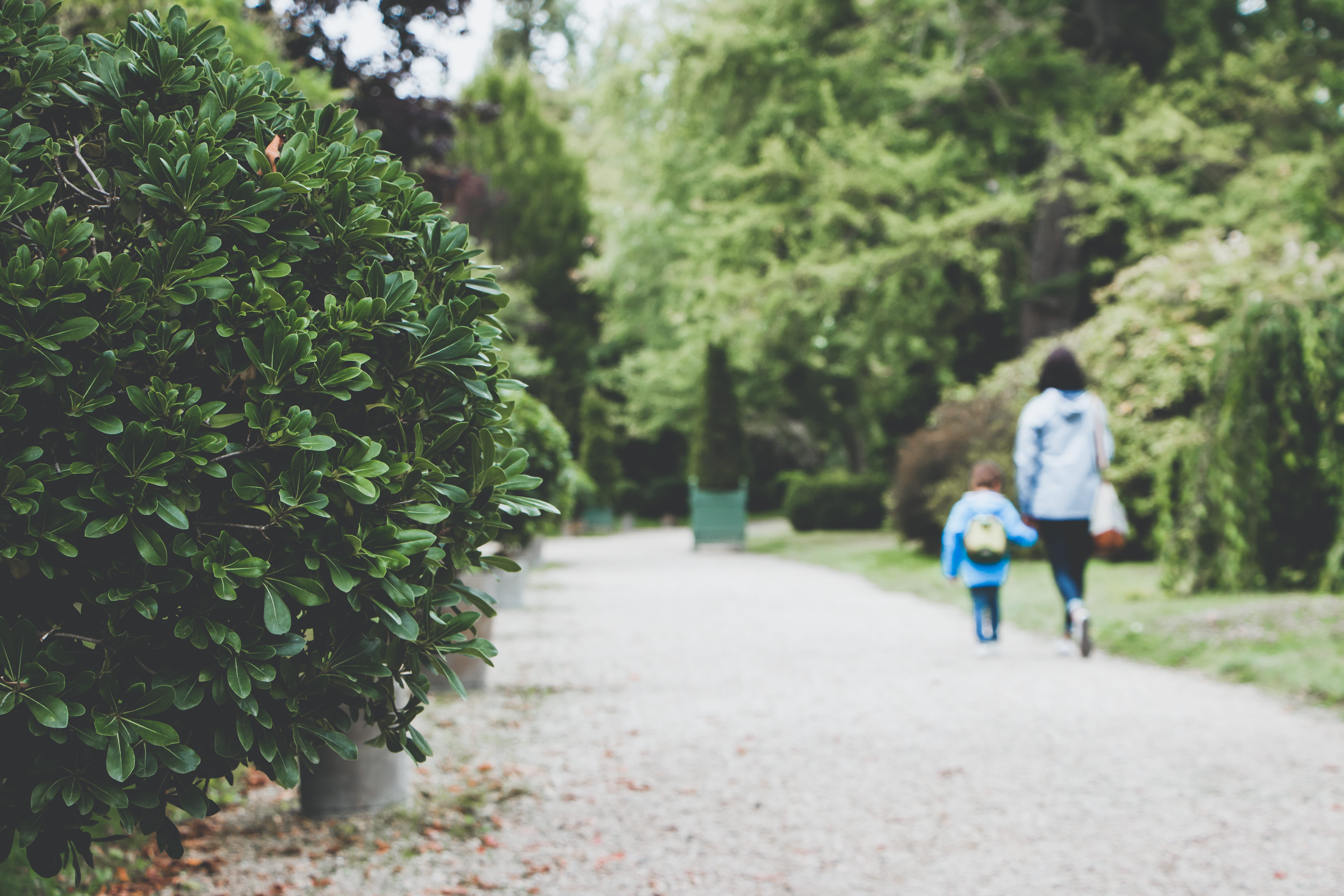 real people, parenthood, growth, park, togetherness, mother and child, along, two people, surrounded, men, males, footpath, promenade, castle, château, HD Wallpaper