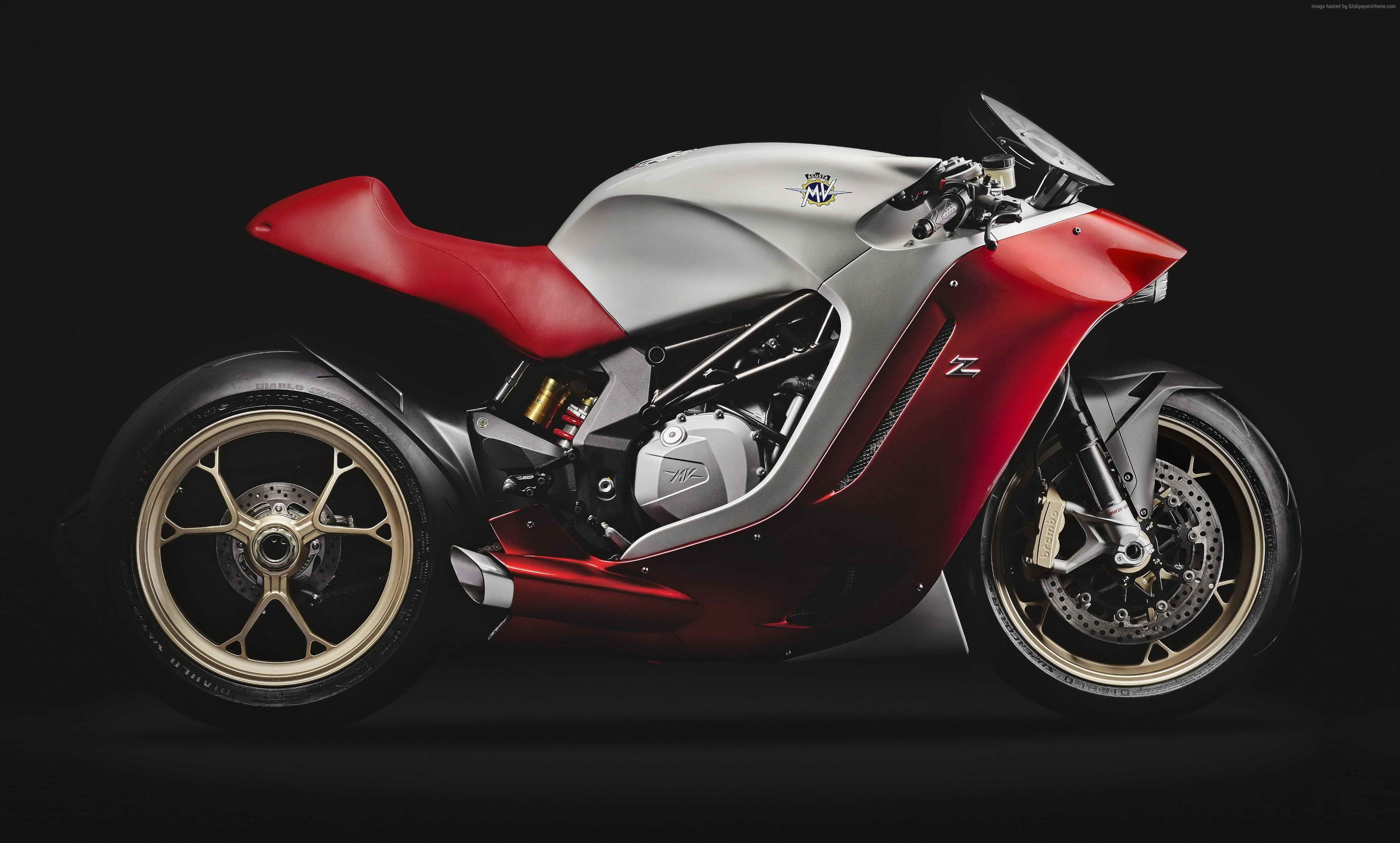 red, speedbike, MV Agusta F4Z, 2K, superbike, best bikes, HD Wallpaper