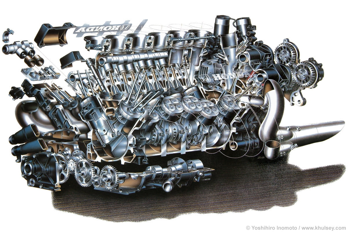 art, engineers, x, engine, honda, inomoto, hd, f, motorcycles, ra, 480P, best, HD Wallpaper