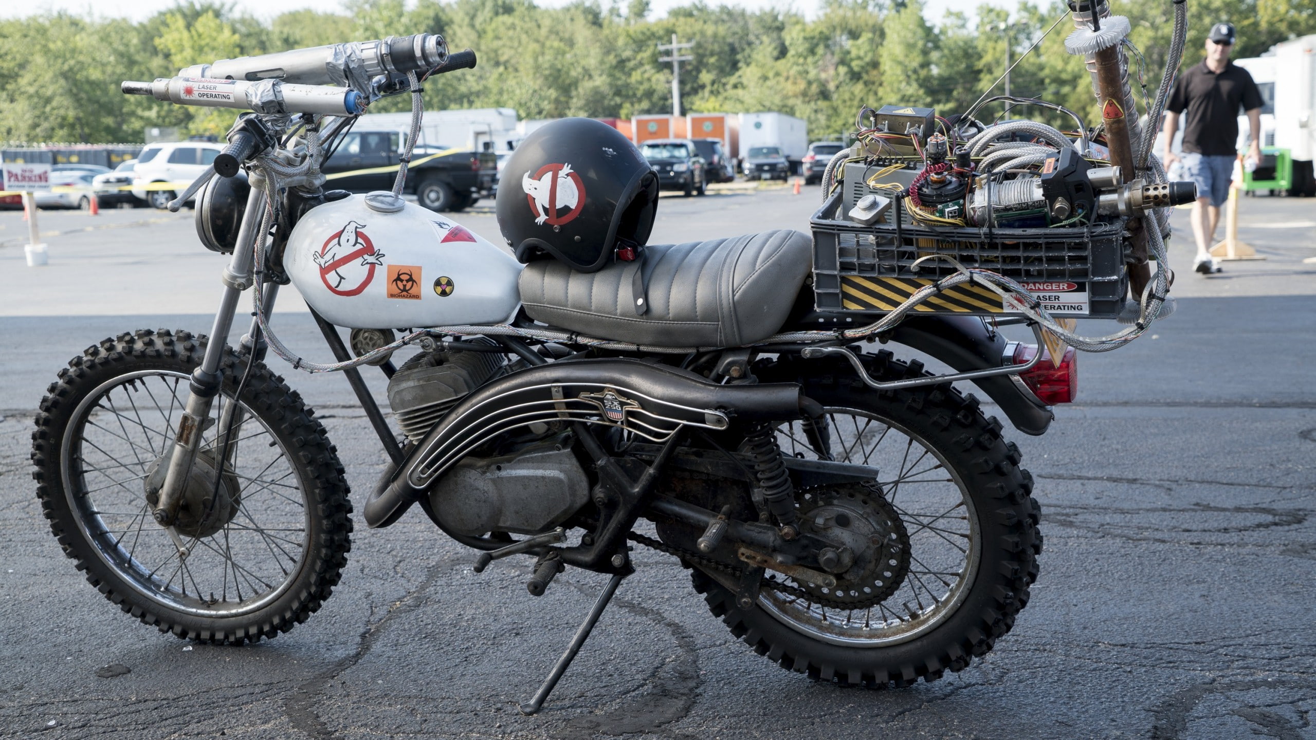 Ecto-2, Best Movies, motorcycle, Ghostbusters, 2K, HD Wallpaper