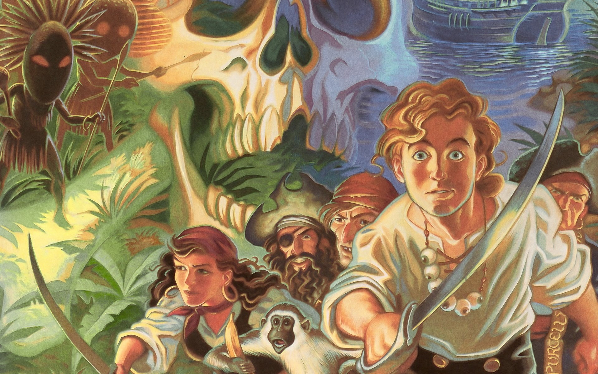 the secret of monkey island, 1080P, HD Wallpaper