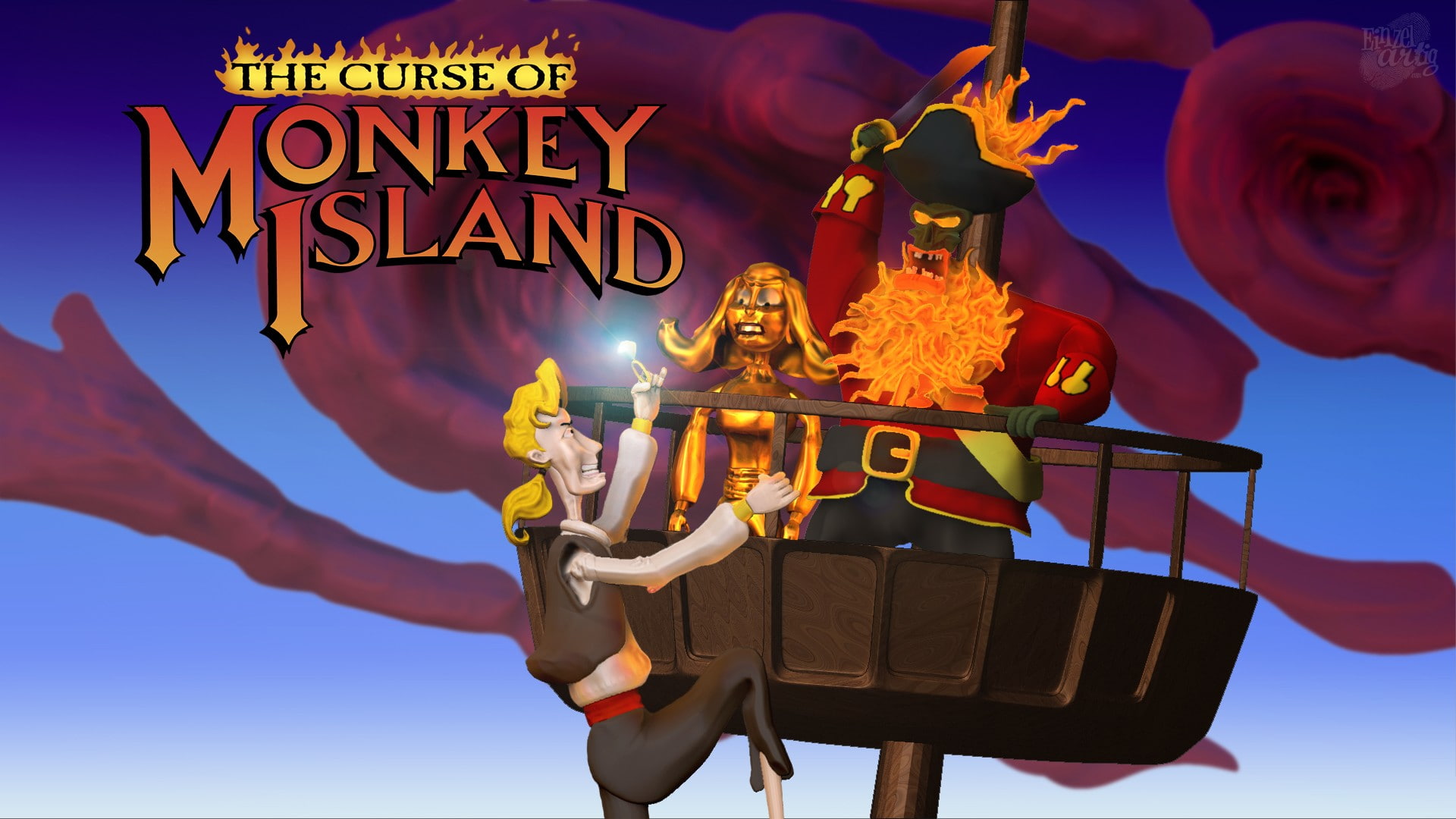 1080P, Monkey Island III: The Curse of Monkey Island, Video Game, HD Wallpaper