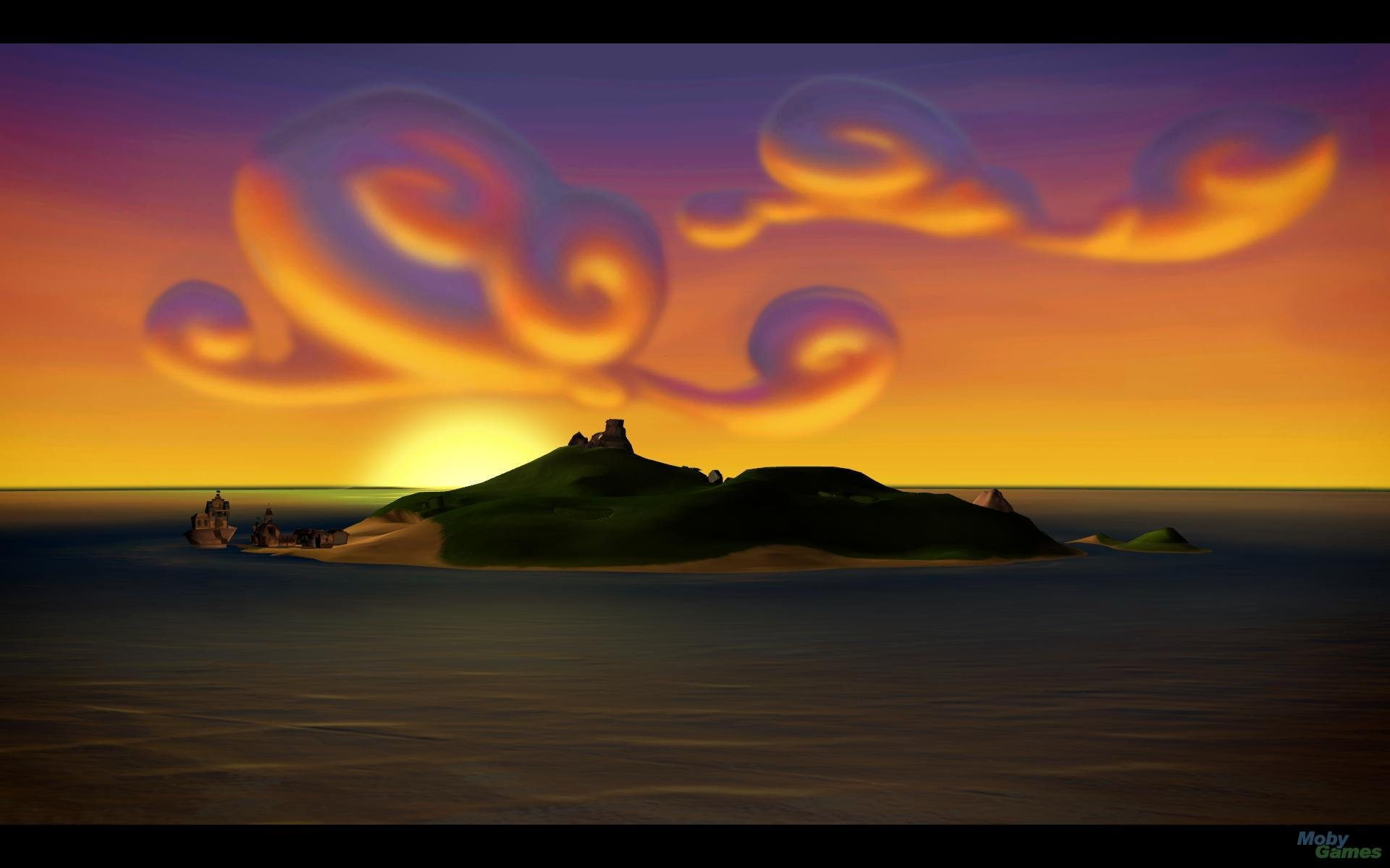 animation, island, 1080P, monkey, fantasy, adventure, HD Wallpaper