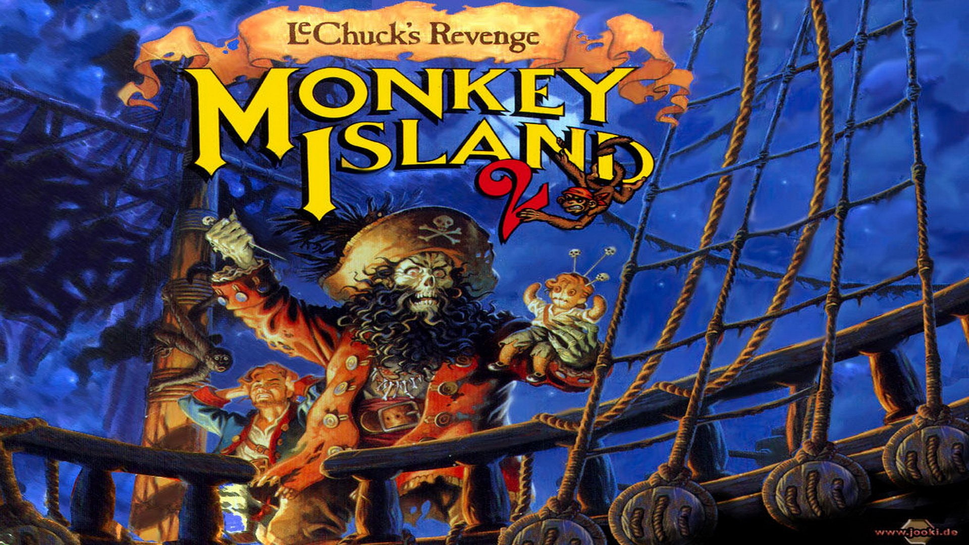 monkey, island, adventure, animation, 1080P, fantasy, HD Wallpaper